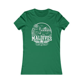 Camiseta para mujer de las Islas Maldivas paraíso