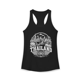 Camiseta sin mangas para mujer "Tailandia, la tierra de las sonrisas"