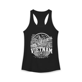 Camiseta sin mangas para mujer "Vietnam, encanto atemporal"