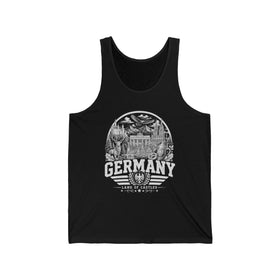 Camiseta sin mangas para hombre Alemania, Tierra de Castillos