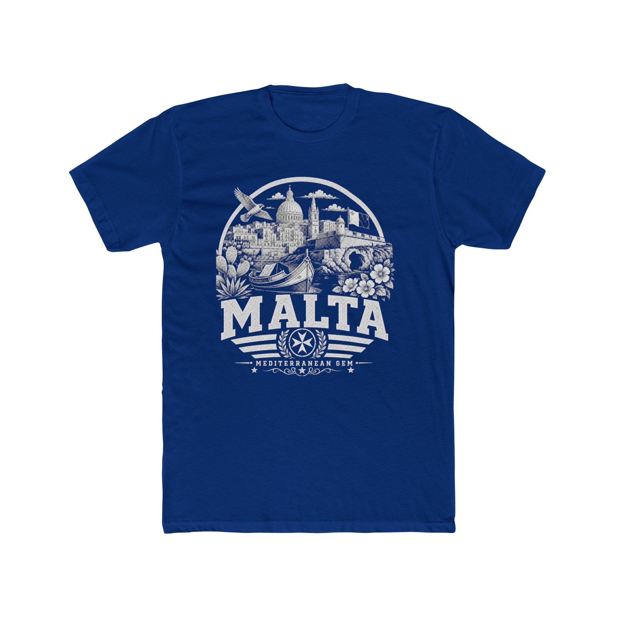 Malta vintage landmarks men's tee — iconic landmark design | Nameshi Destinations (view 11)