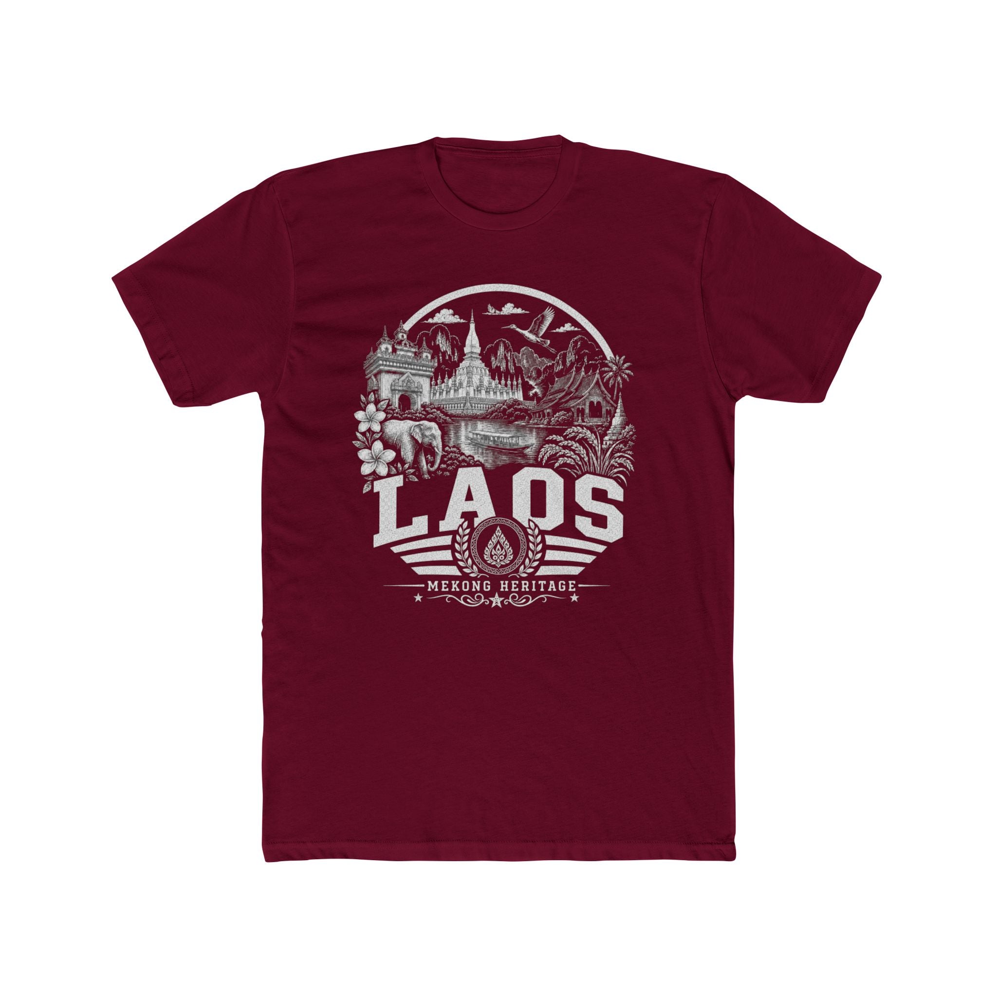 Camiseta Masculina Laos Mekong Heritage