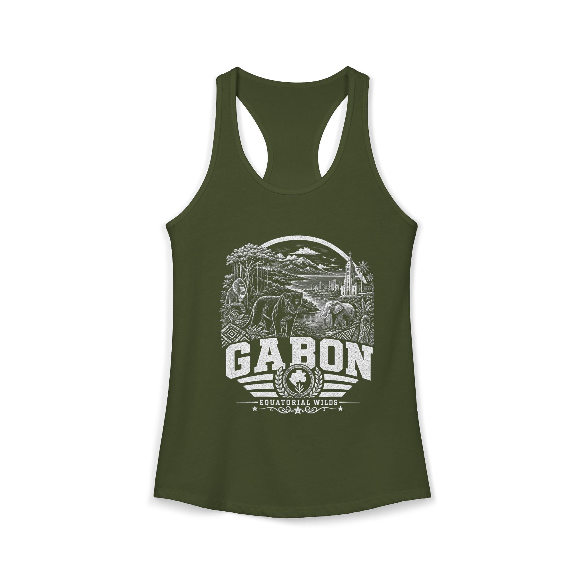 Gabon Equatorial Wilds Women's Tank Top