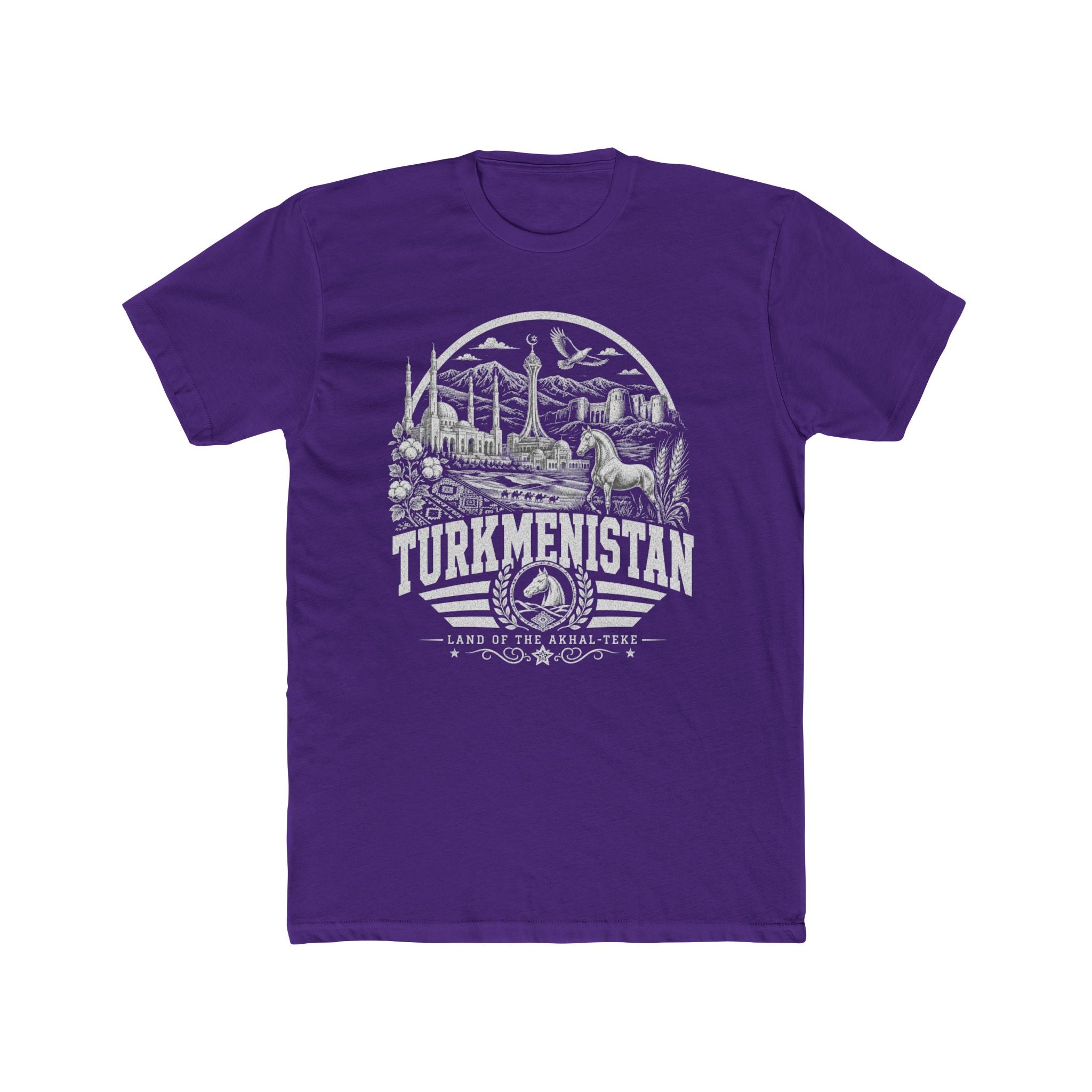 Turcomenistão, Terra do Akhal-Teke - Camiseta Masculina