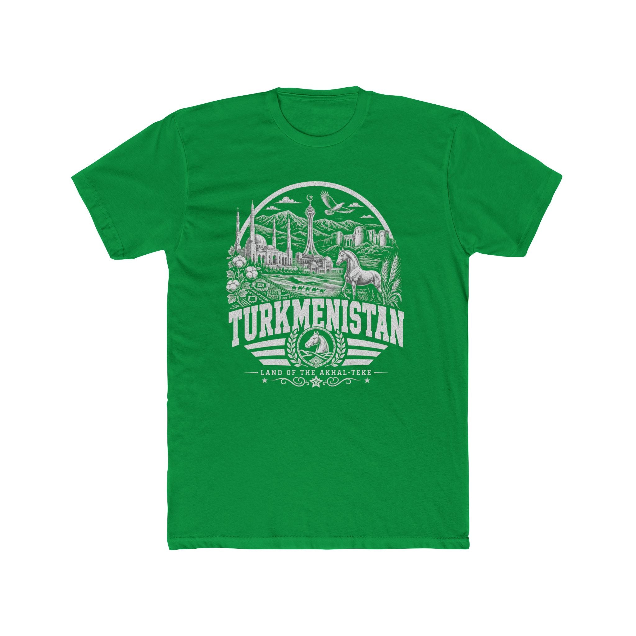 Turcomenistão, Terra do Akhal-Teke - Camiseta Masculina