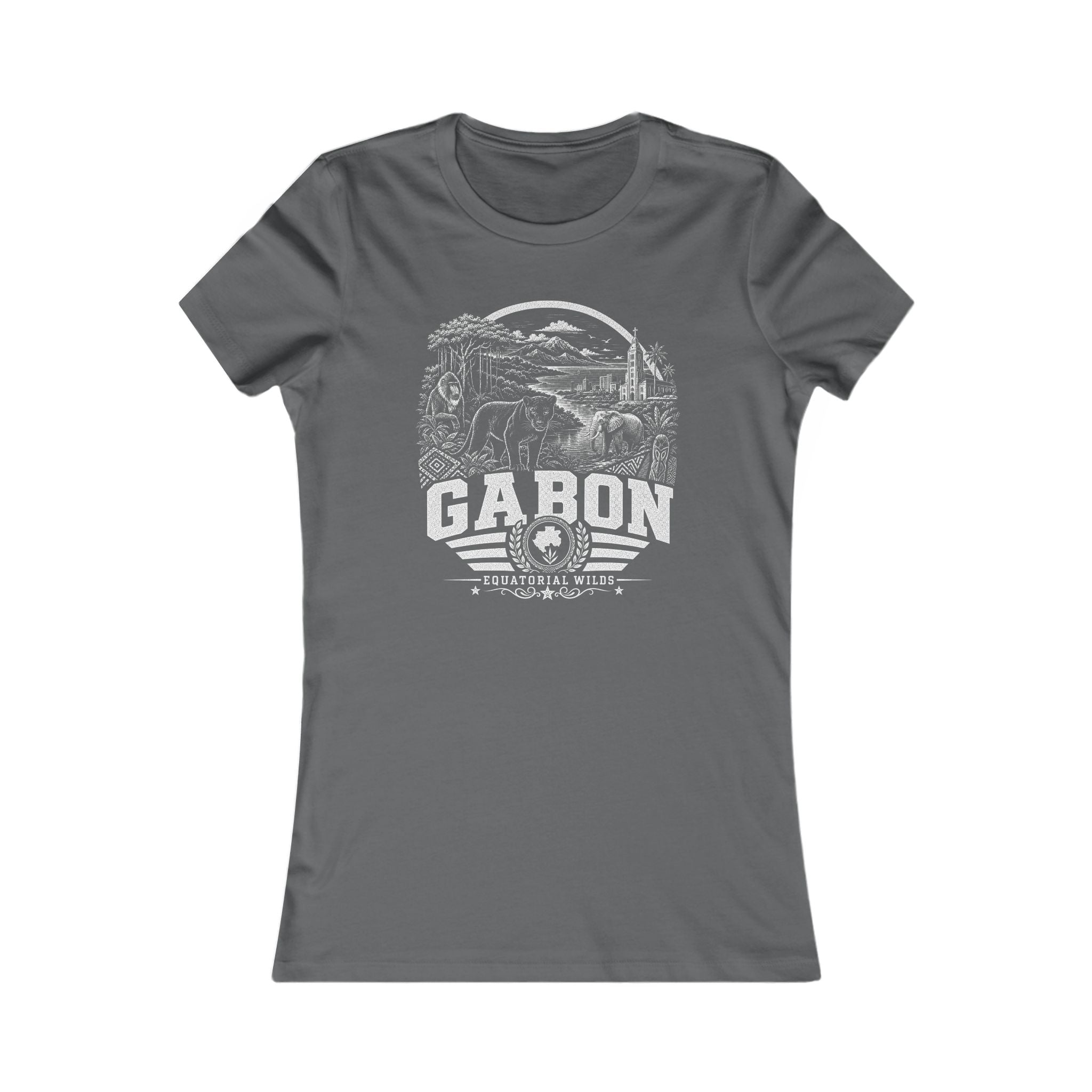 Camiseta Feminina Equatorial Gabão Selvagem