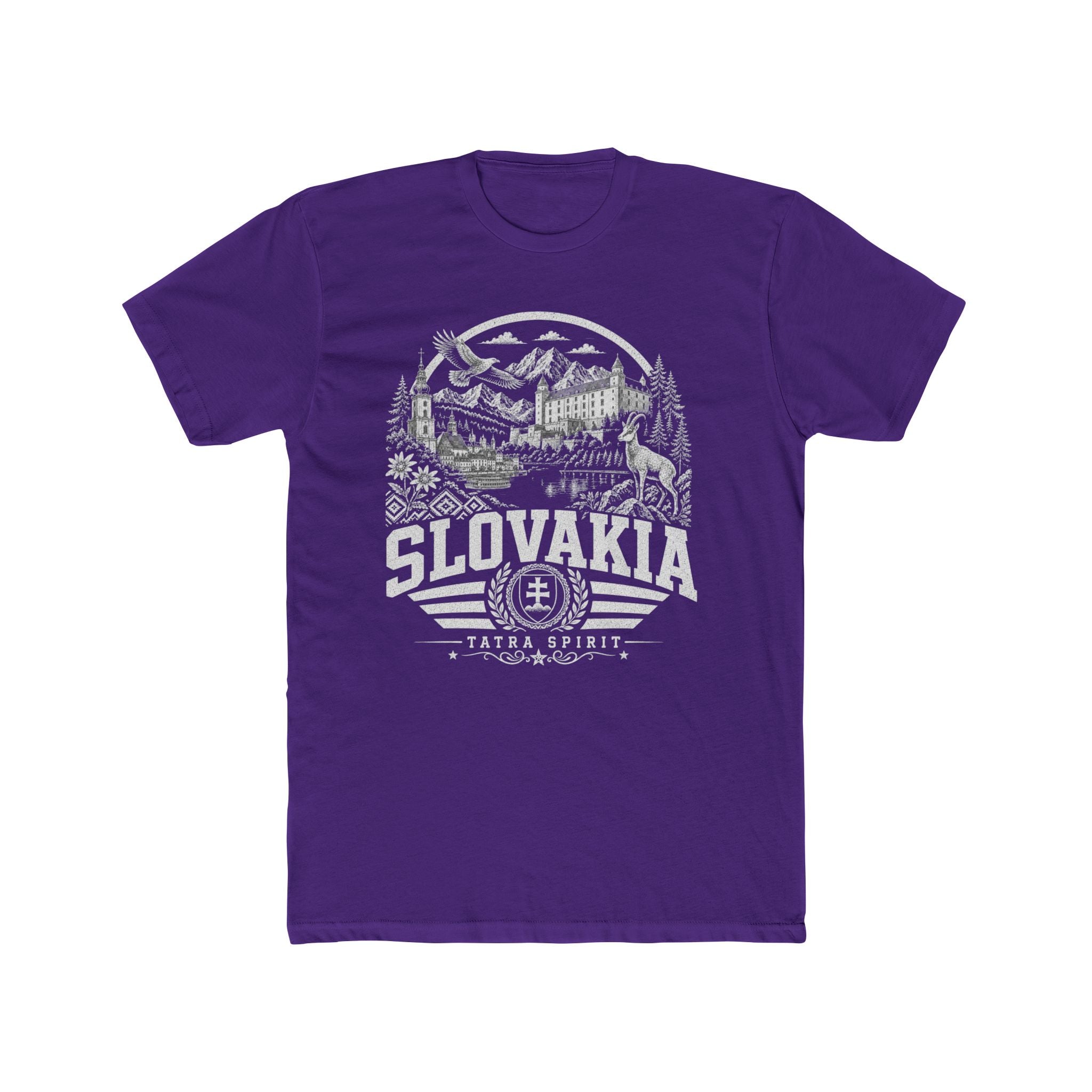 Slovakia vintage landmarks men's tee — iconic landmark design | Nameshi Destinations (view 13)