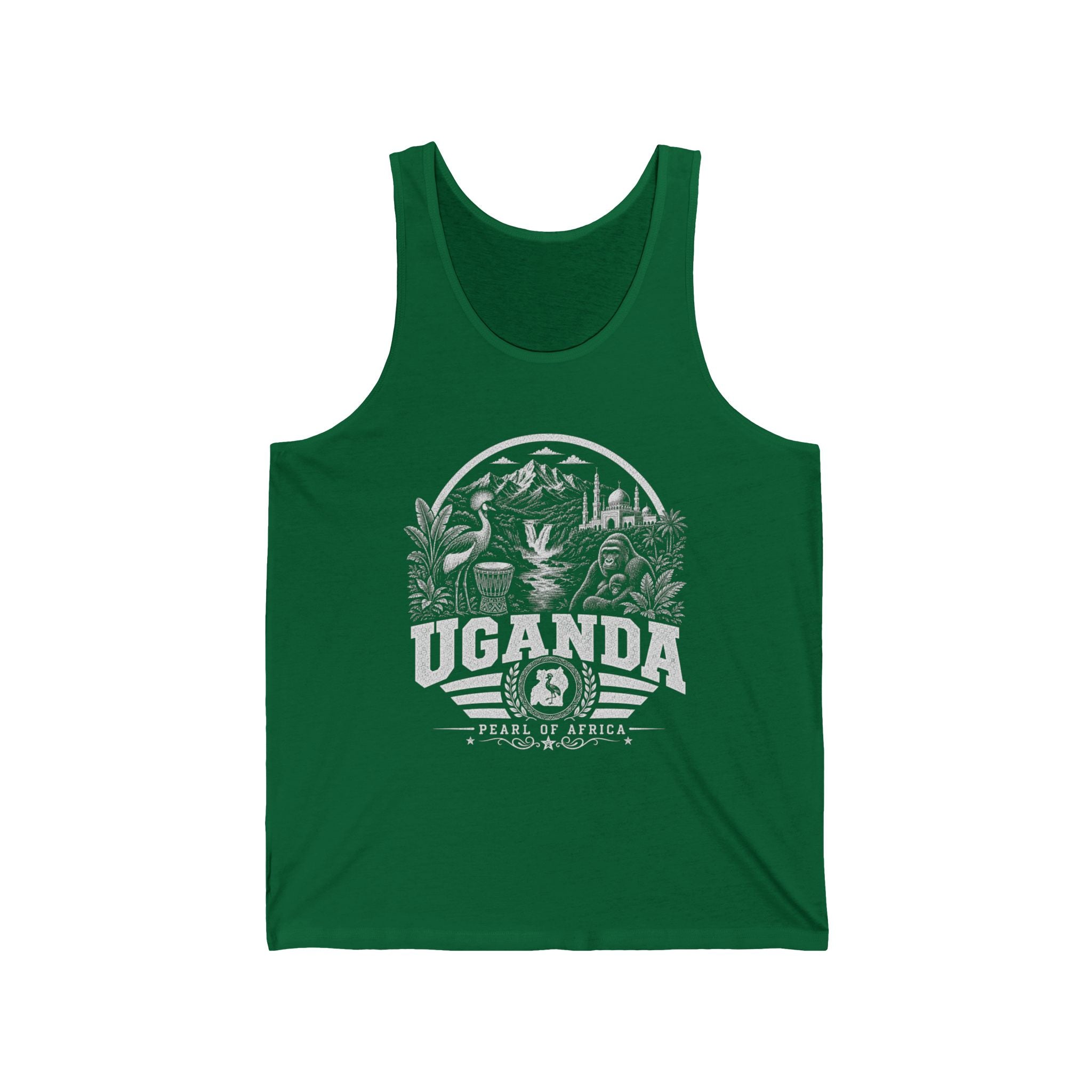 Camiseta Masculina Regata Uganda Pérola da África