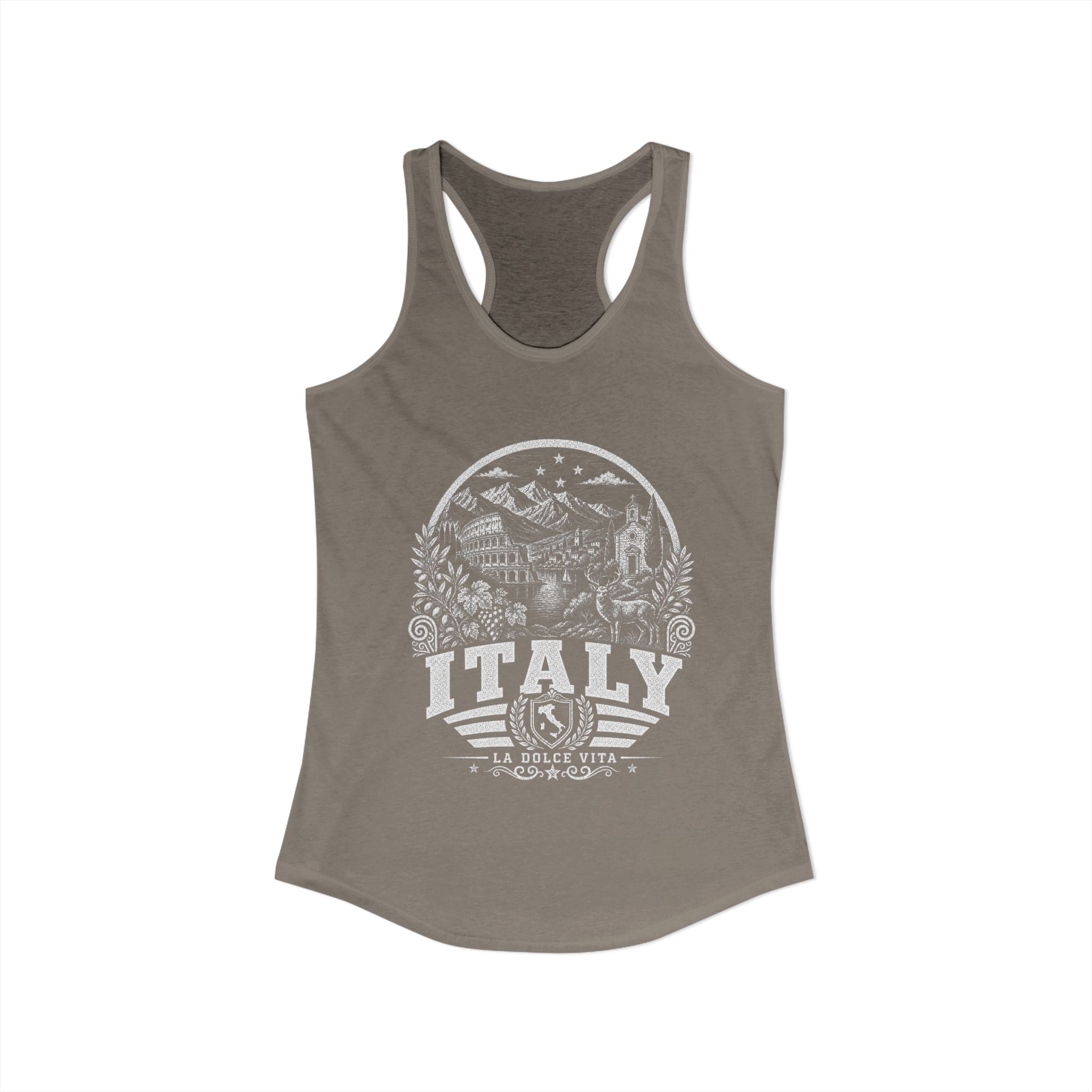 Italy vintage landmarks tank top — iconic landmark design | Nameshi Destinations (view 26)