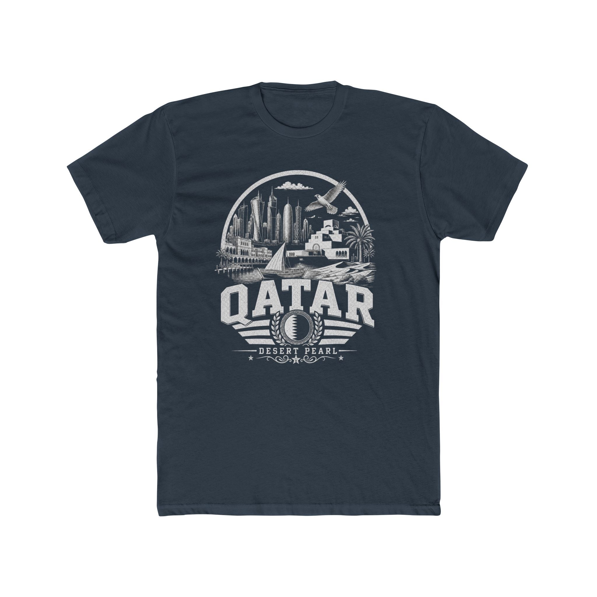 Camiseta Masculina Qatar Desert Pearl