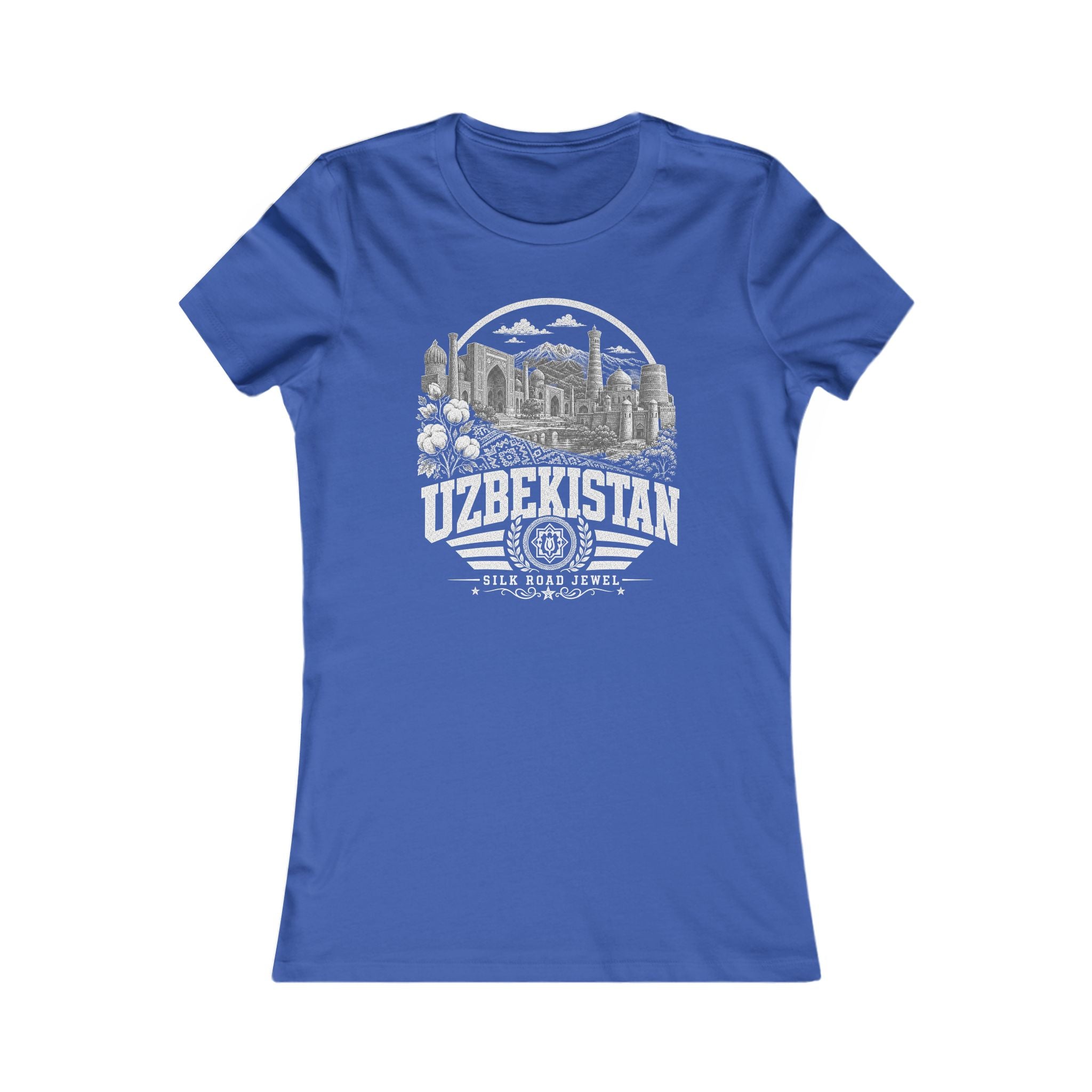 Camiseta Feminina Uzbequistão