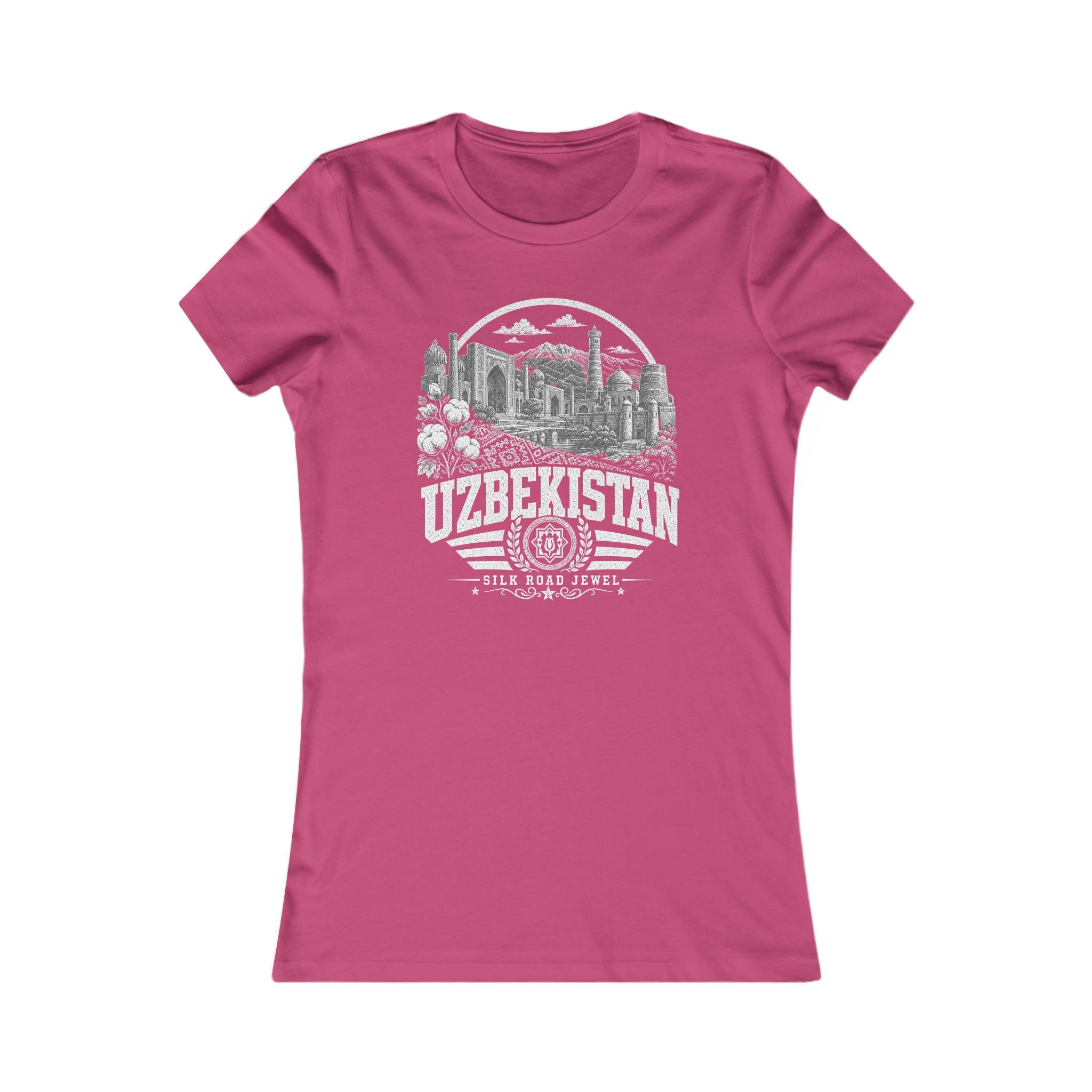 Camiseta Feminina Uzbequistão