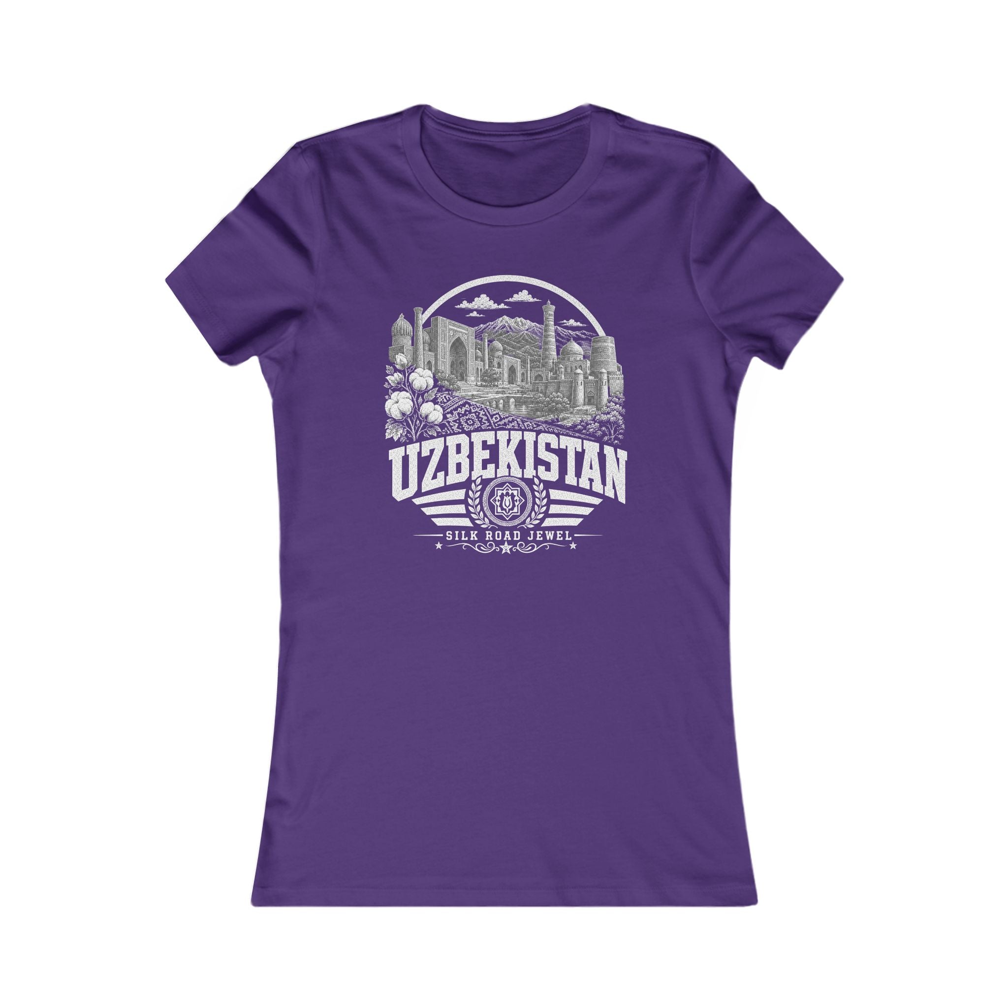 Camiseta Feminina Uzbequistão