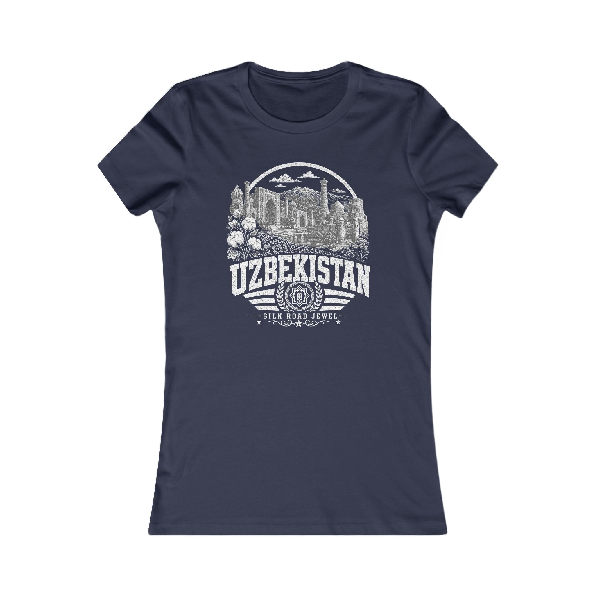 Camiseta Feminina Uzbequistão