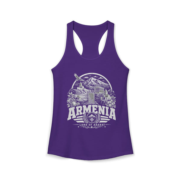 Camiseta sin mangas para mujer "Armenia, Tierra del Ararat"