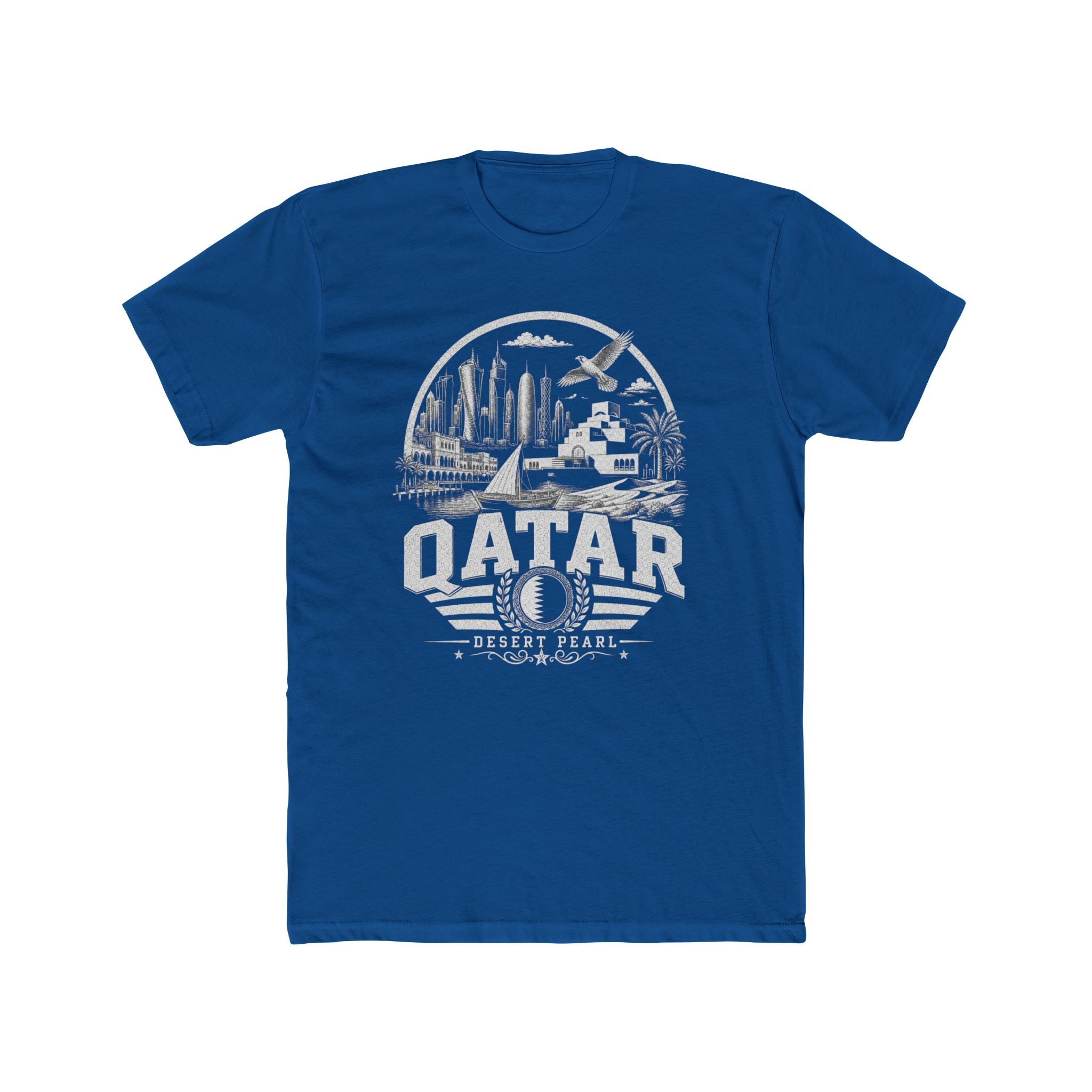 Camiseta Masculina Qatar Desert Pearl
