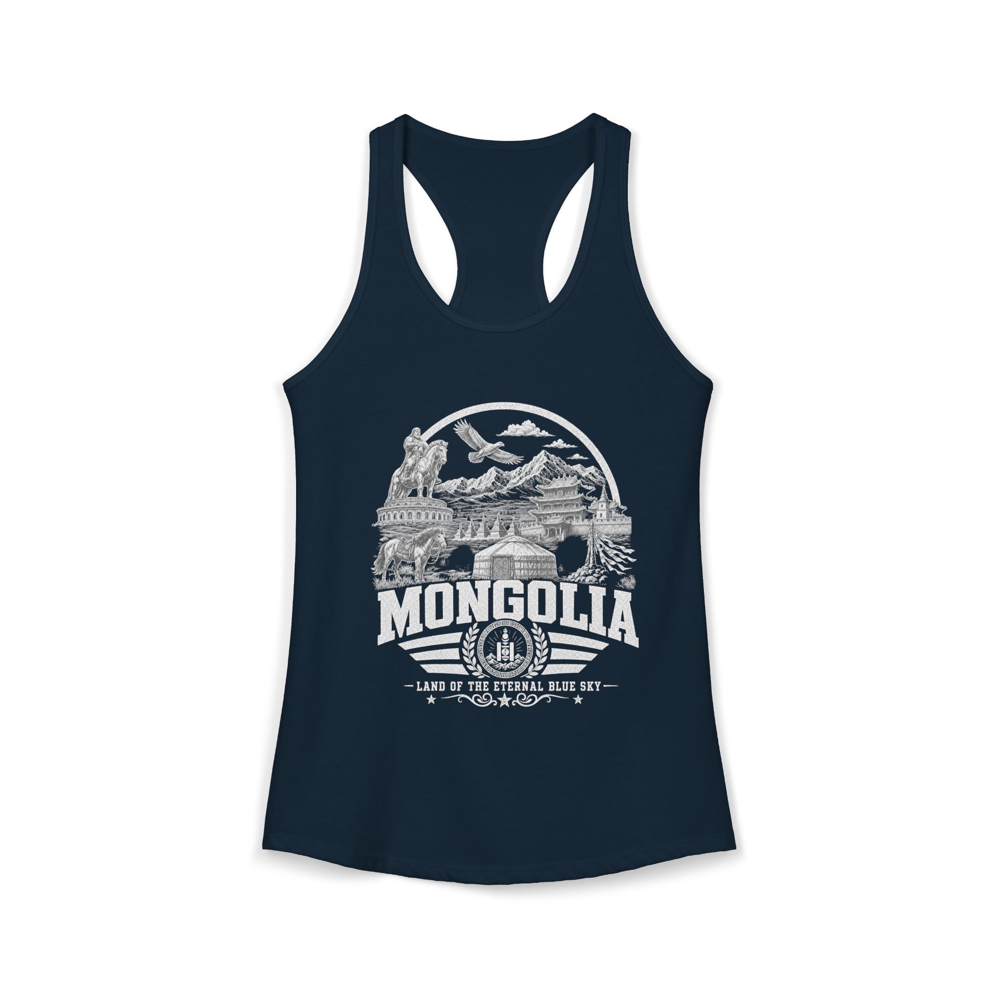Regata Feminina Mongólia Terra do Céu Azul Eterno