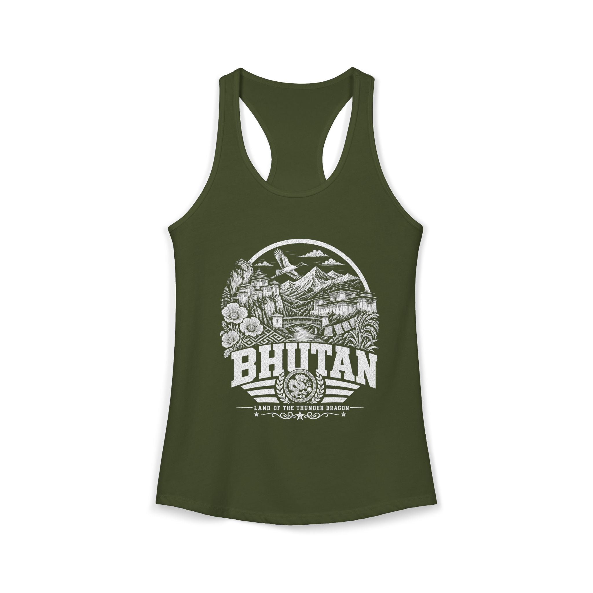 Bhutan Land of the Thunder Dragon Women's Tank Top