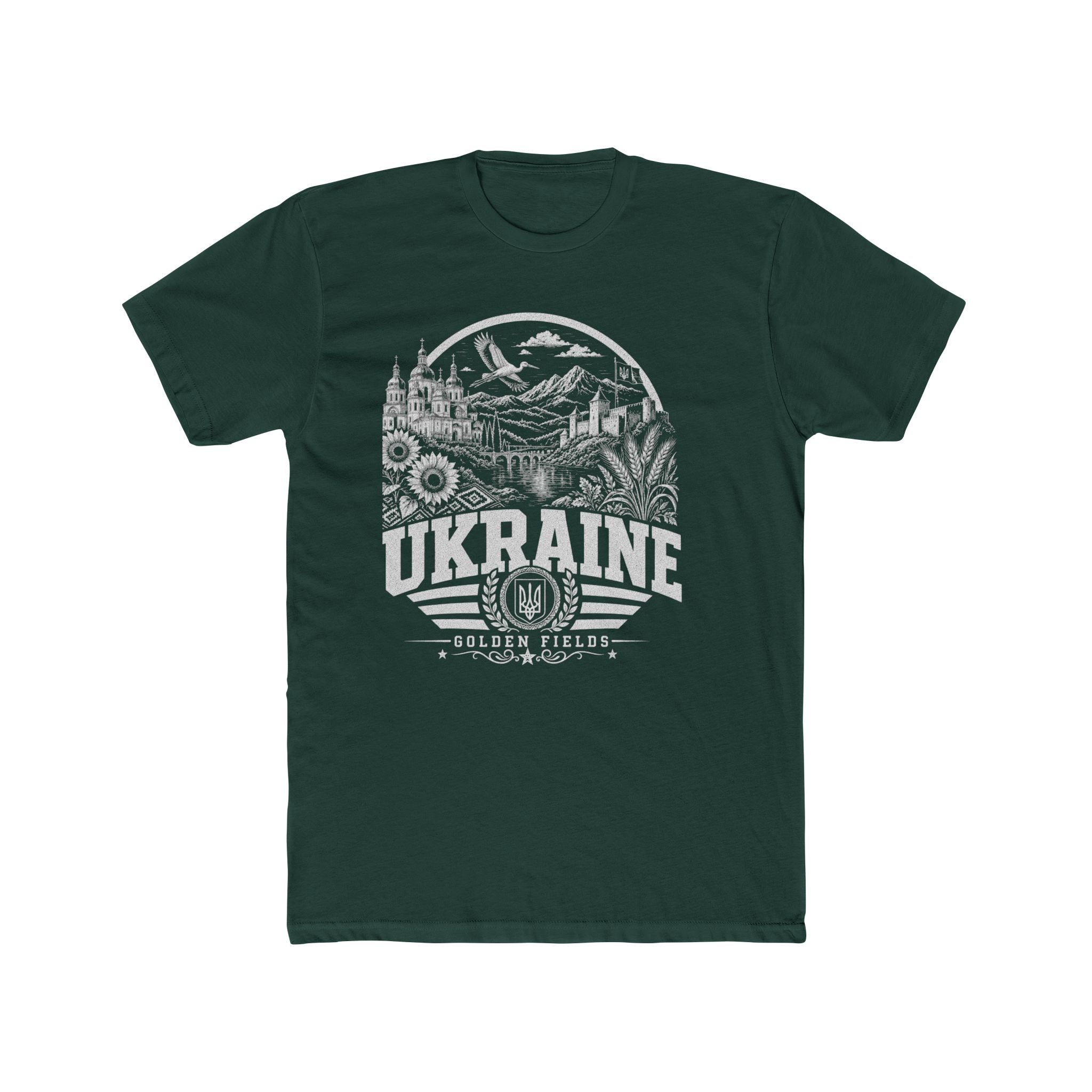 Ukraine vintage landmarks men's tee — iconic landmark design | Nameshi Destinations (view 7)