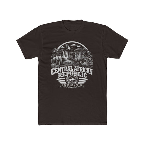 Camiseta Masculina Coração da África da República Centro-Africana