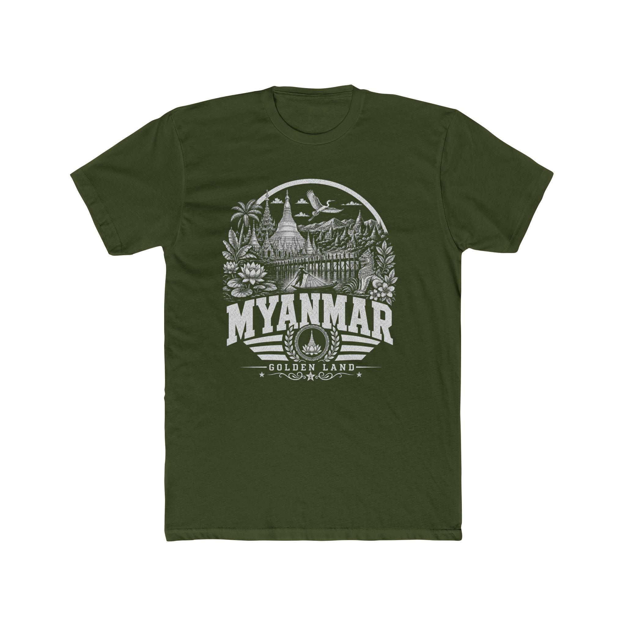 Camiseta Masculina Mianmar Terra Dourada