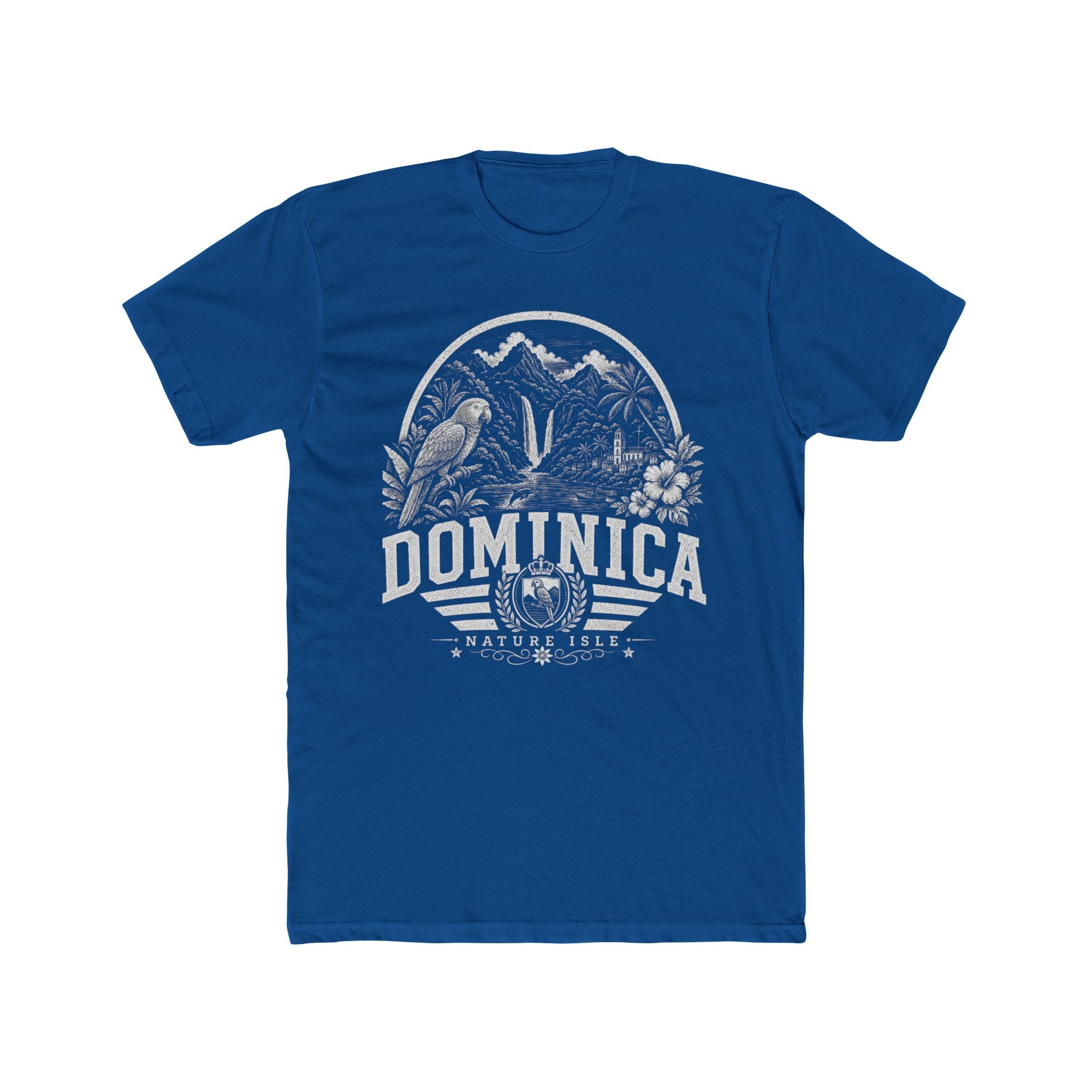 Dominica vintage landmarks men's tee — iconic landmark design | Nameshi Destinations (view 10)
