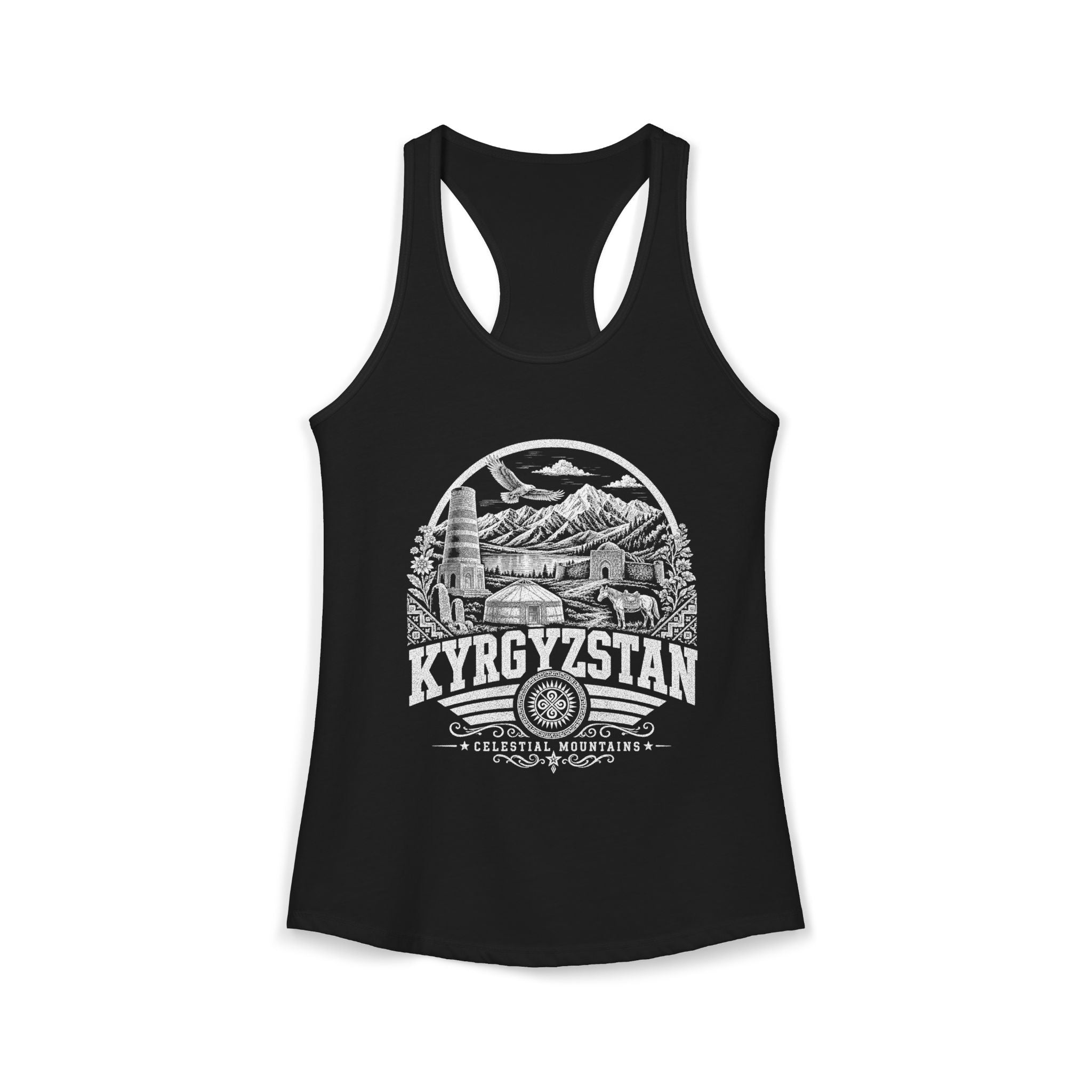 Camiseta sin mangas para mujer de Kirguistán