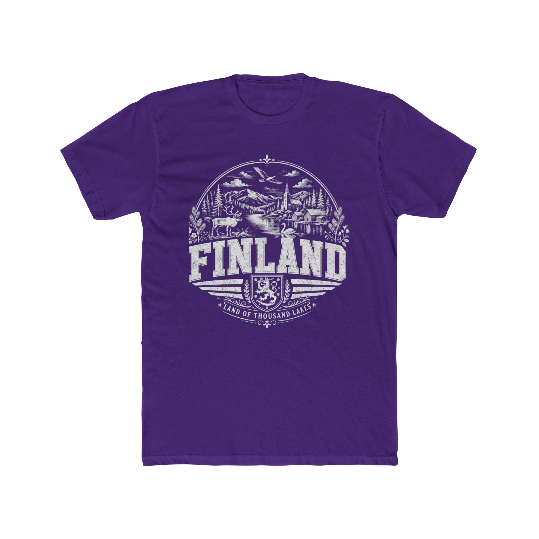 Finland vintage landmarks men's tee — iconic landmark design | Nameshi Destinations (view 13)