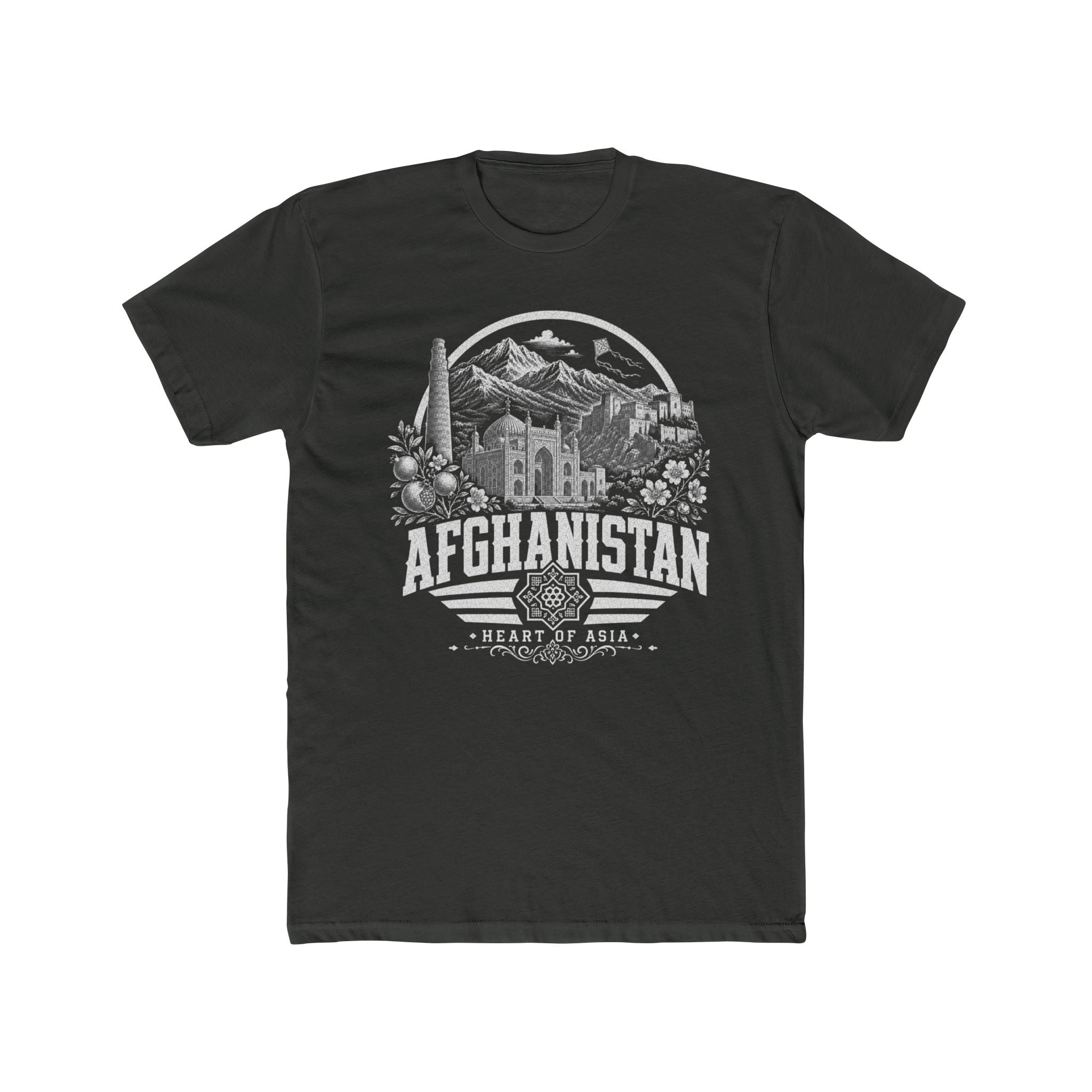 Camiseta Masculina Afeganistão Coração da Ásia