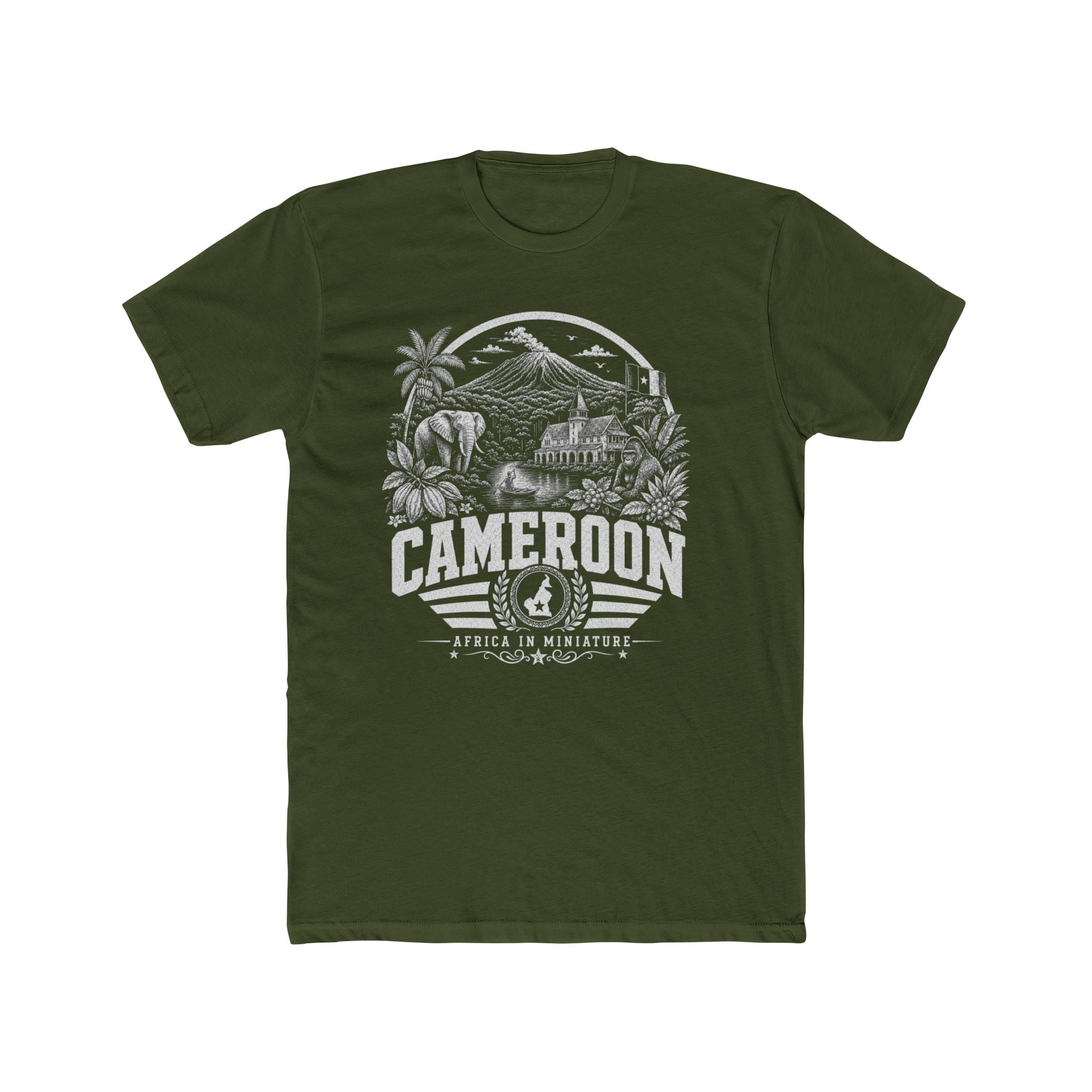Camarões África em Miniatura Camiseta Masculina