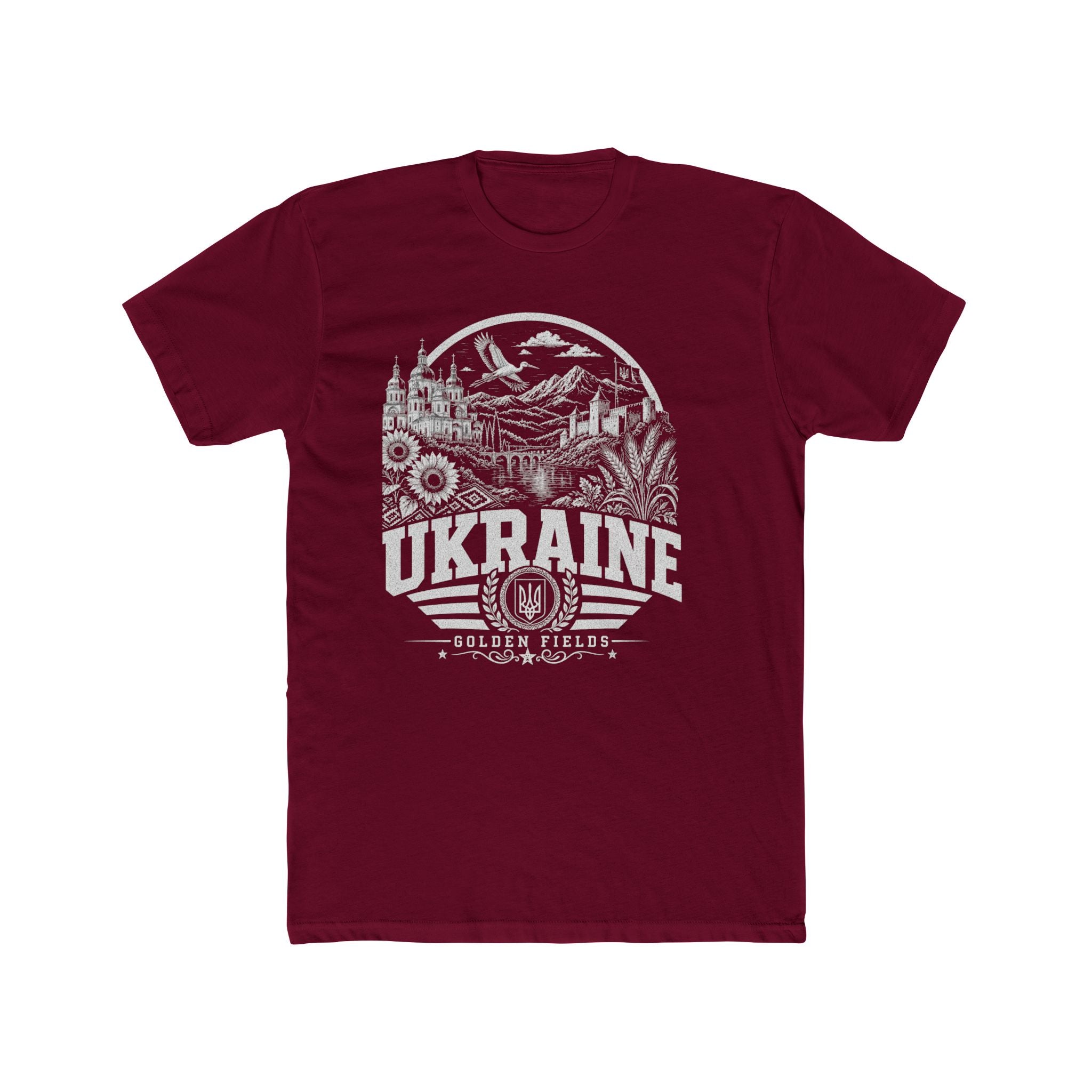 Ukraine vintage landmarks men's tee — iconic landmark design | Nameshi Destinations (view 14)