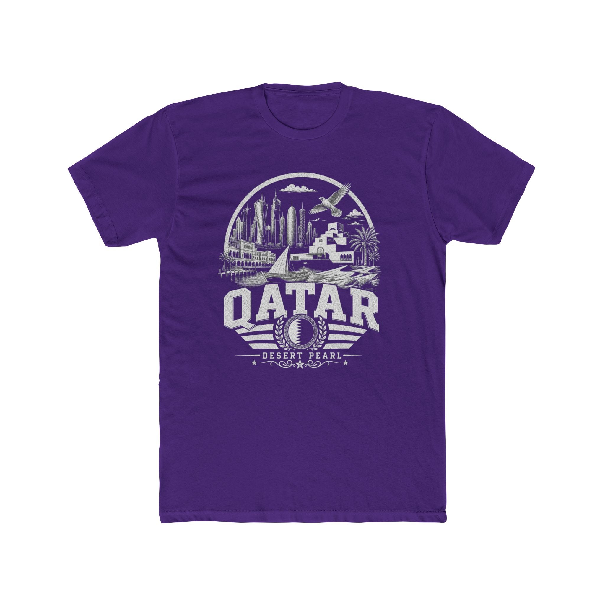 Camiseta Masculina Qatar Desert Pearl
