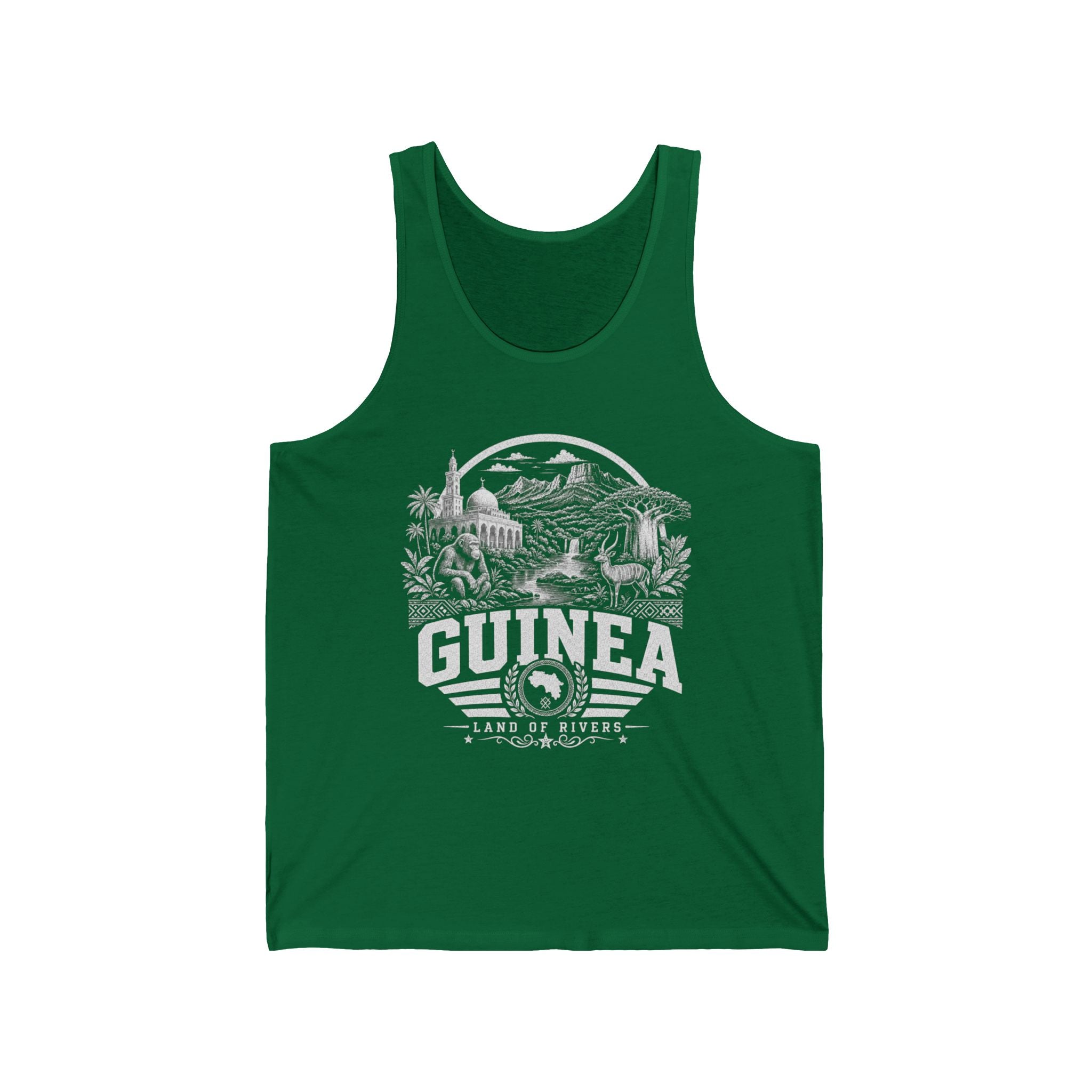 Camiseta Regata Masculina Guiné, Terra de Rios