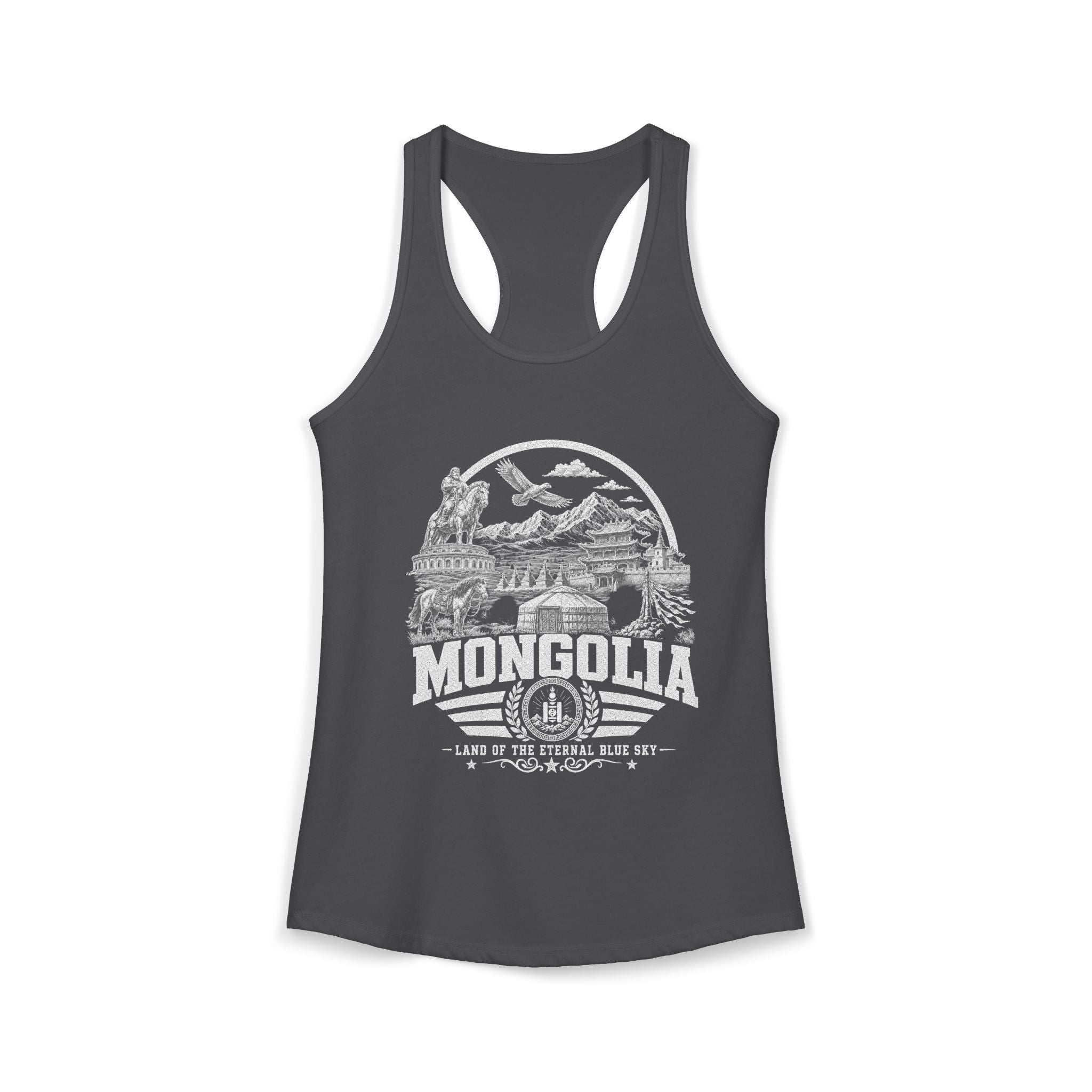 Regata Feminina Mongólia Terra do Céu Azul Eterno