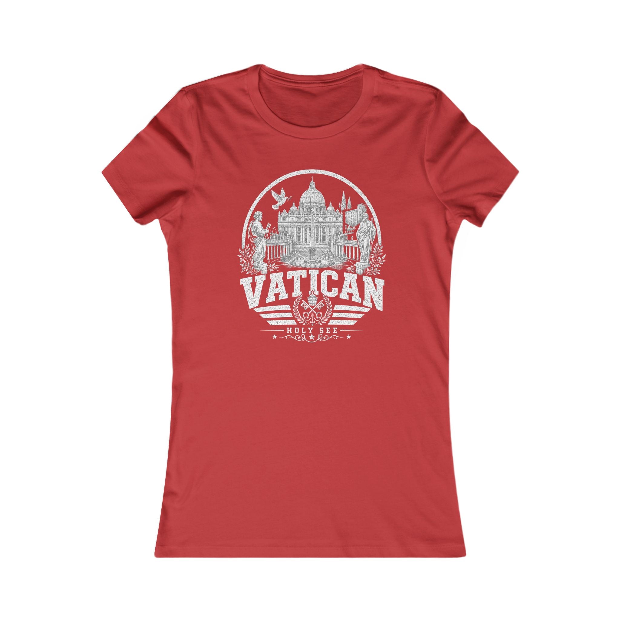 Vatican vintage landmarks women's tee — iconic landmark design | Nameshi Destinations (view 9)