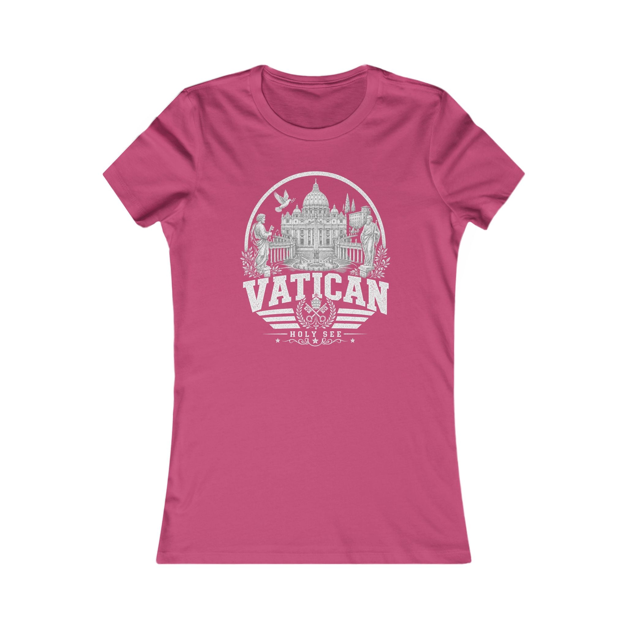 Vatican vintage landmarks women's tee — iconic landmark design | Nameshi Destinations (view 16)