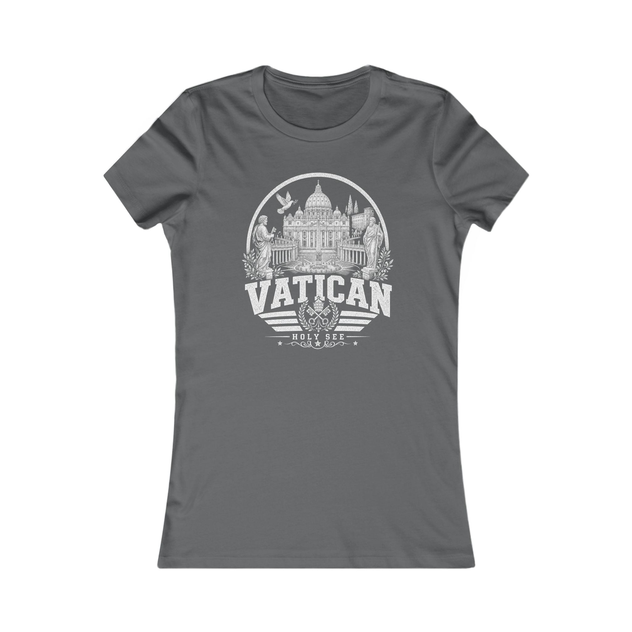 Vatican vintage landmarks women's tee — iconic landmark design | Nameshi Destinations (view 11)