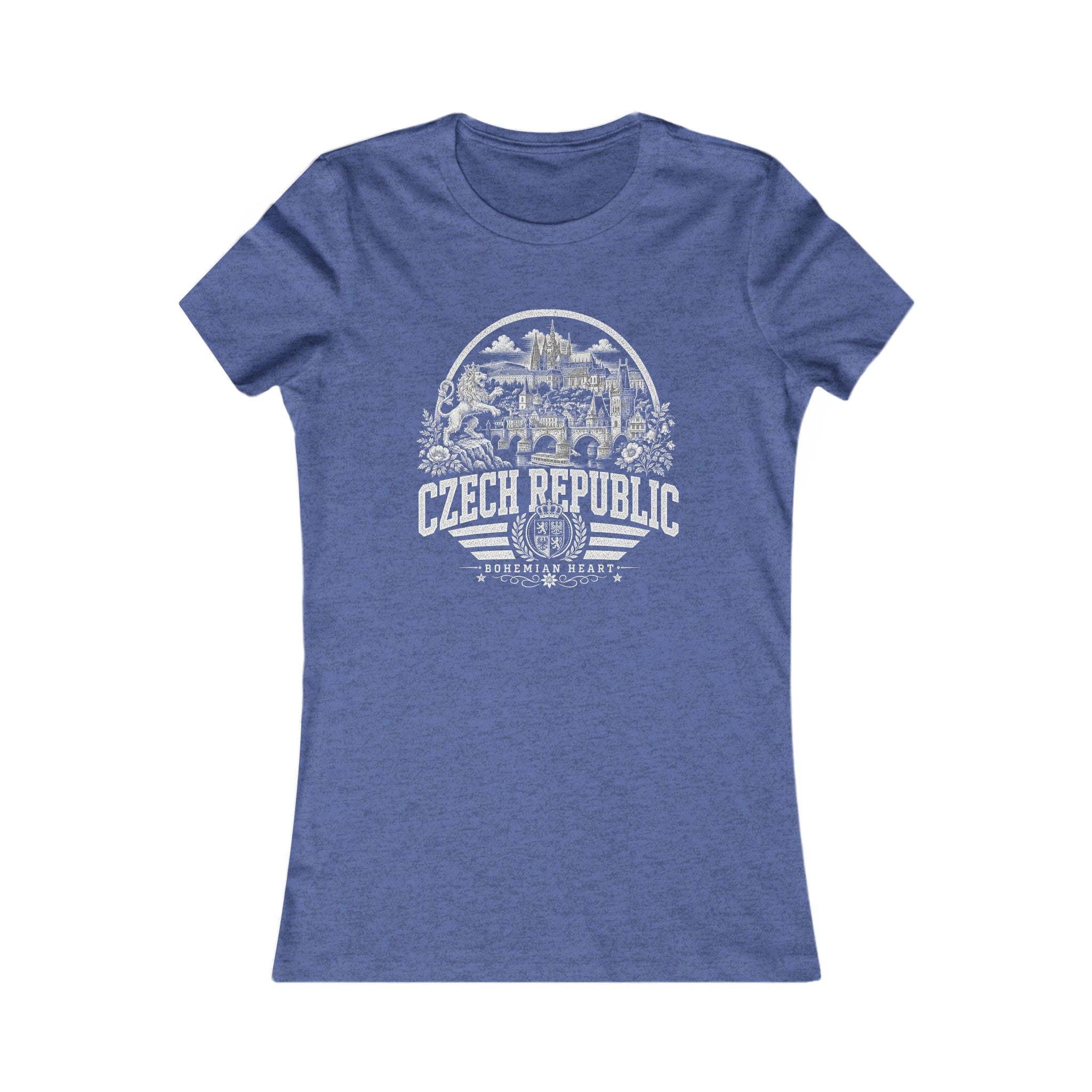 Czech Republic vintage landmarks women's tee — iconic landmark design | Nameshi Destinations (view 13)