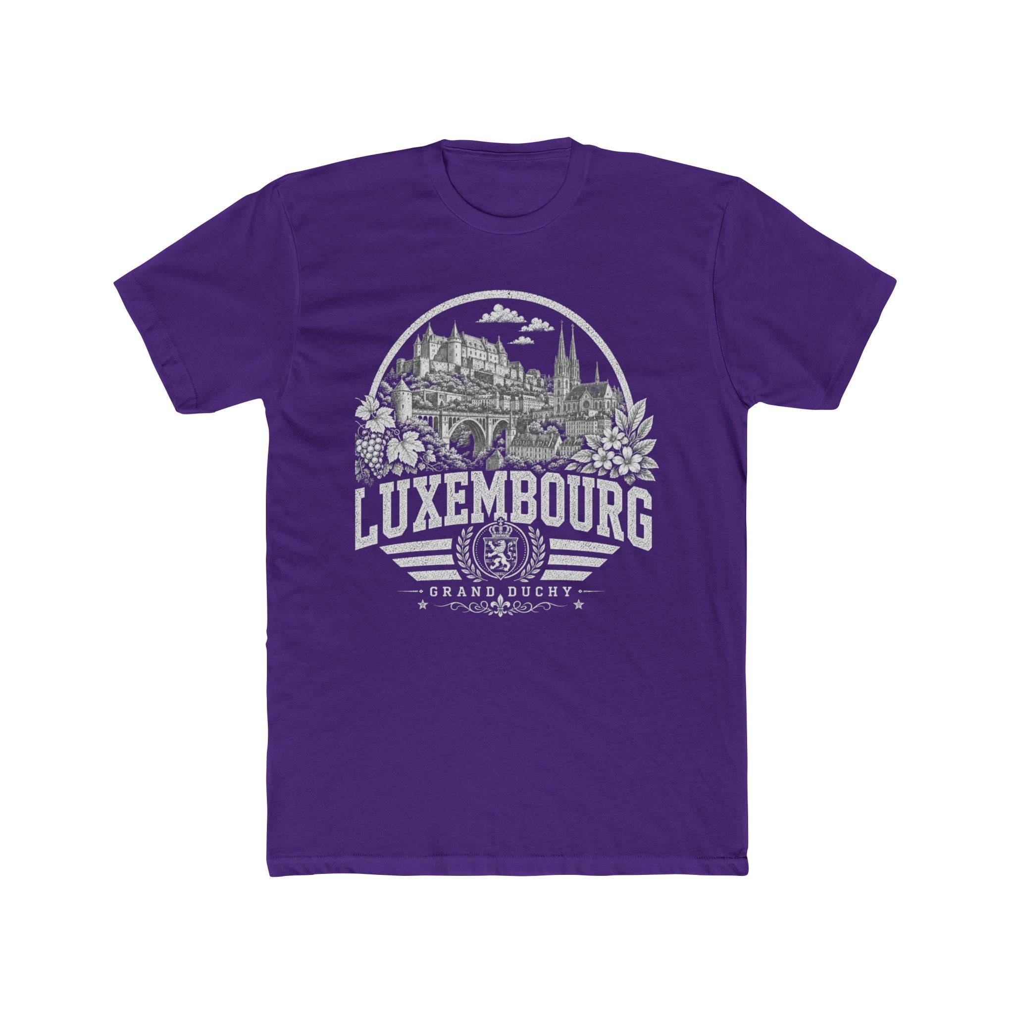 Luxembourg vintage landmarks men's tee — iconic landmark design | Nameshi Destinations (view 13)