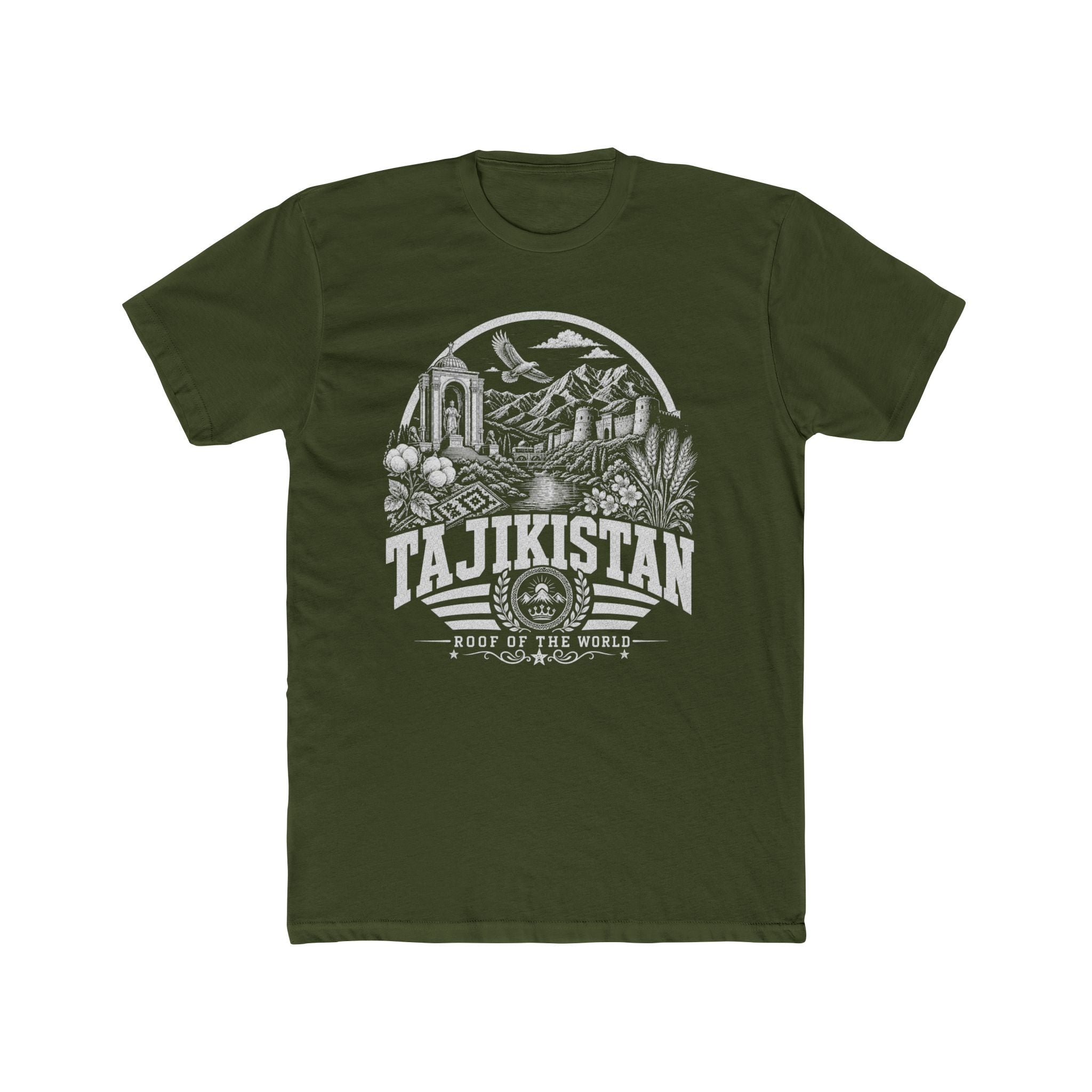 Camiseta Masculina Teto do Mundo Tajiquistão