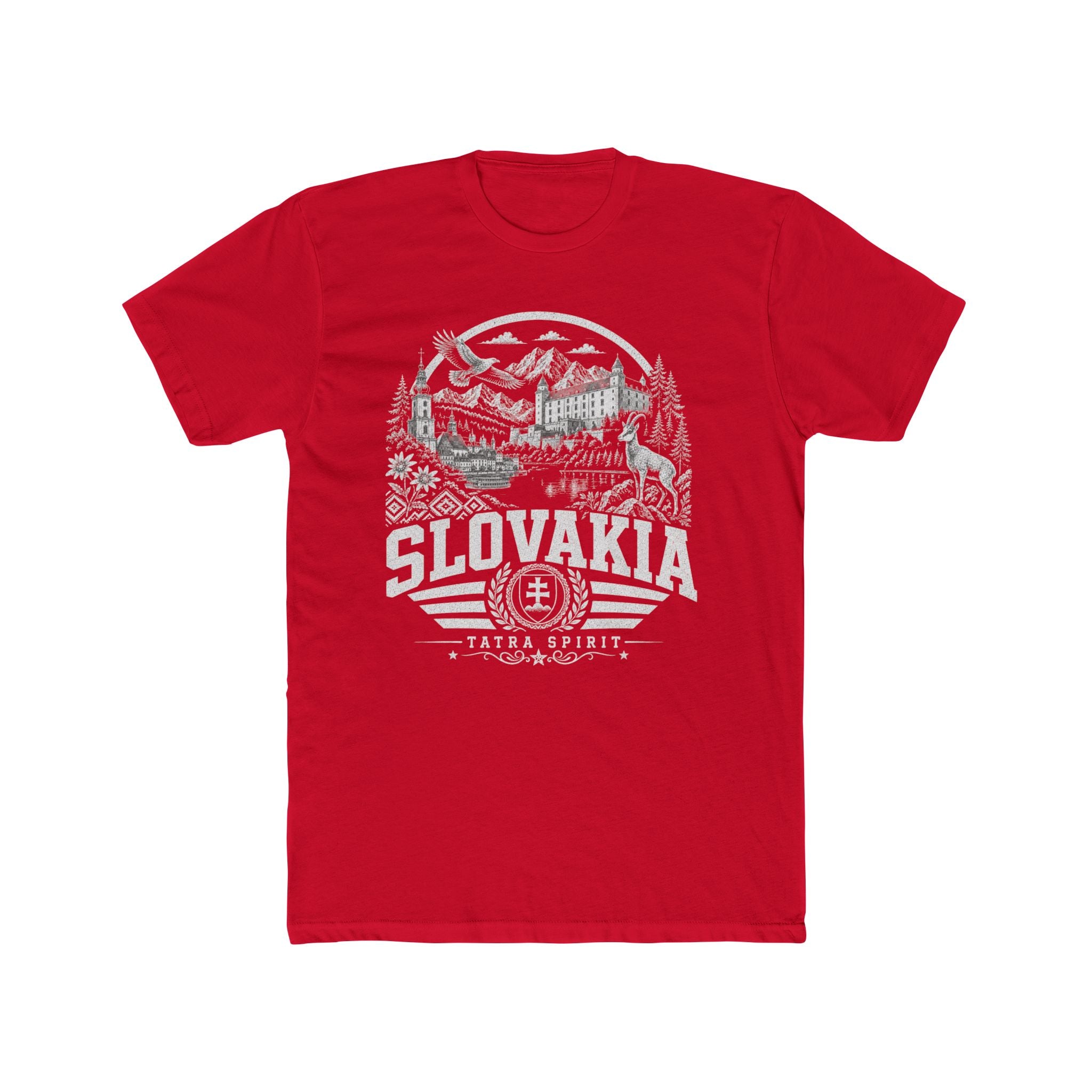 Slovakia vintage landmarks men's tee — iconic landmark design | Nameshi Destinations (view 15)
