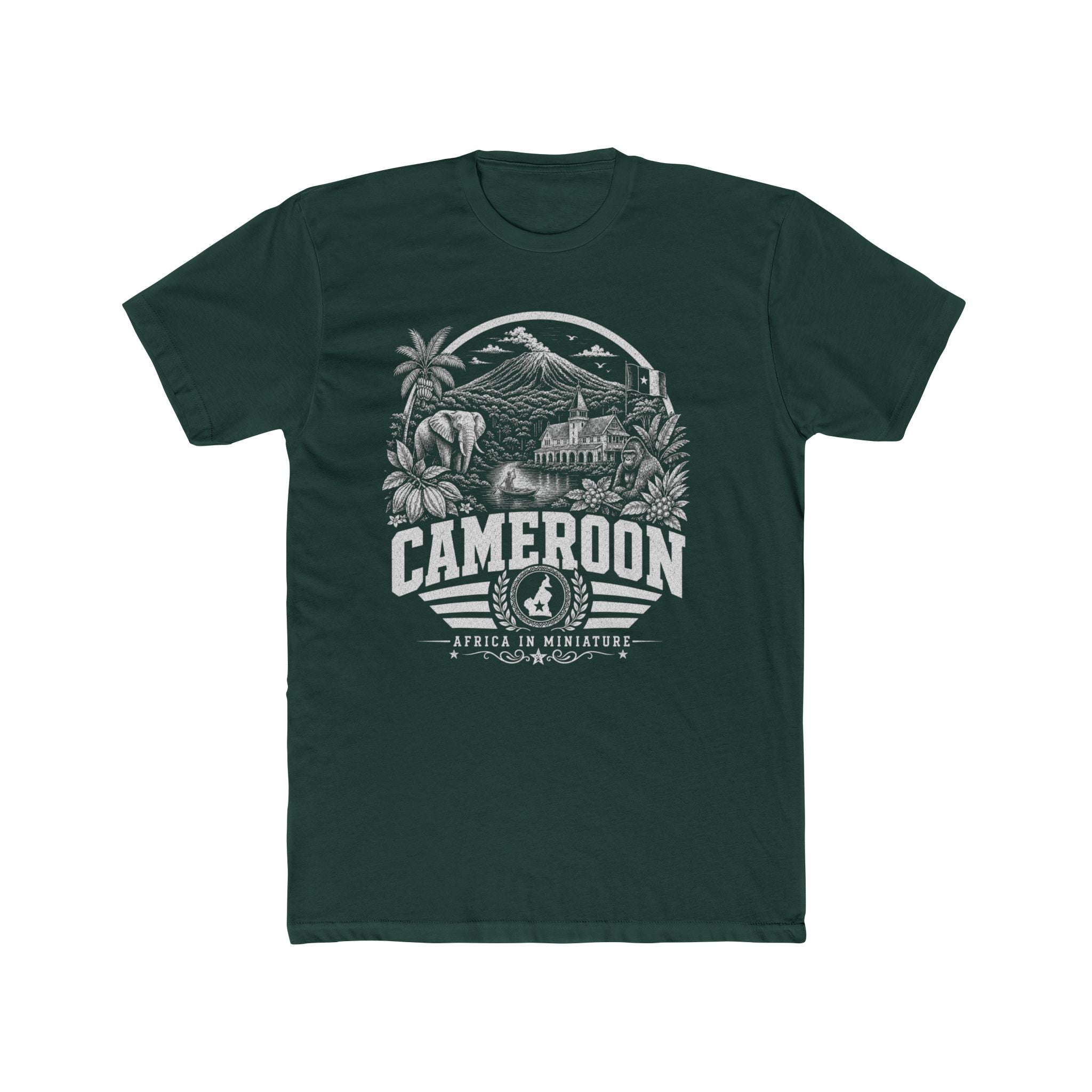 Camarões África em Miniatura Camiseta Masculina