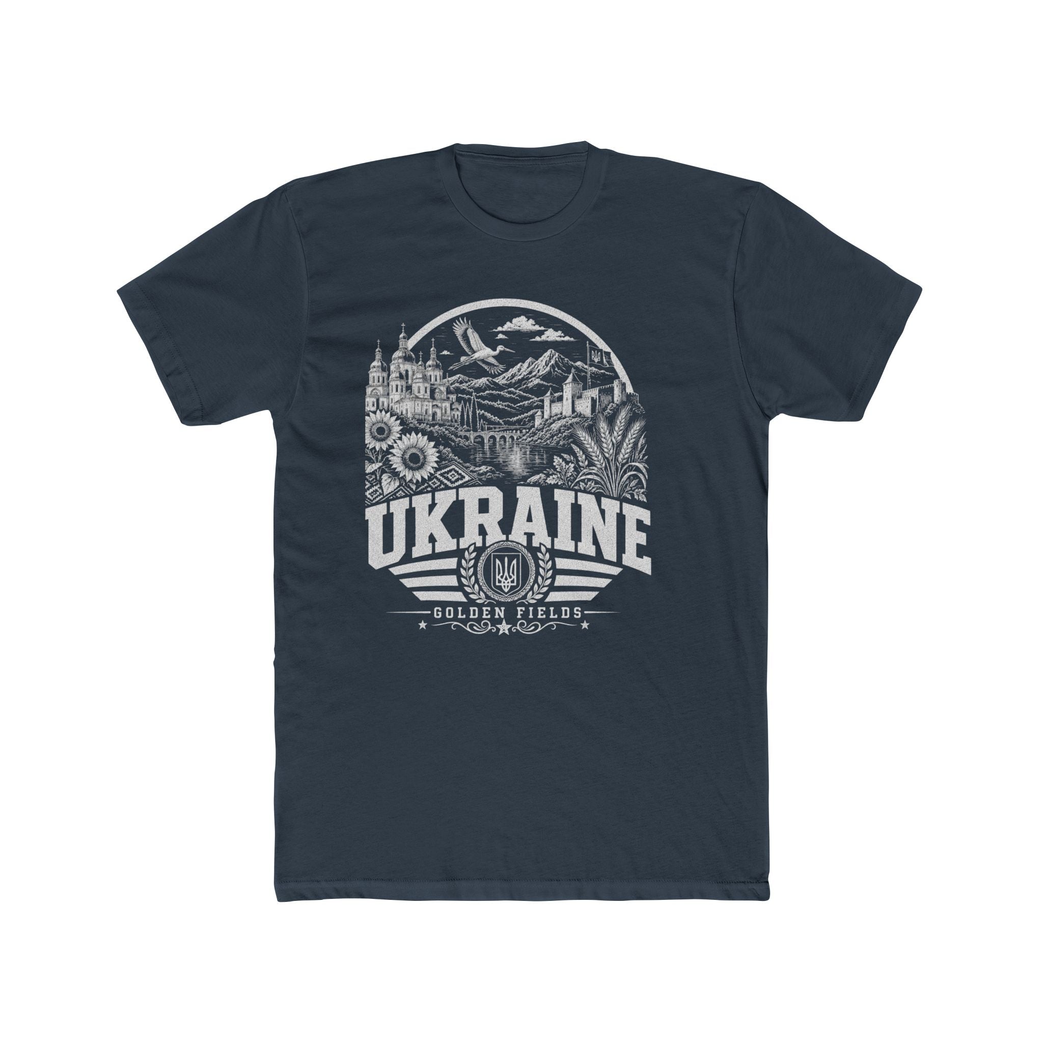 Ukraine vintage landmarks men's tee — iconic landmark design | Nameshi Destinations (view 8)