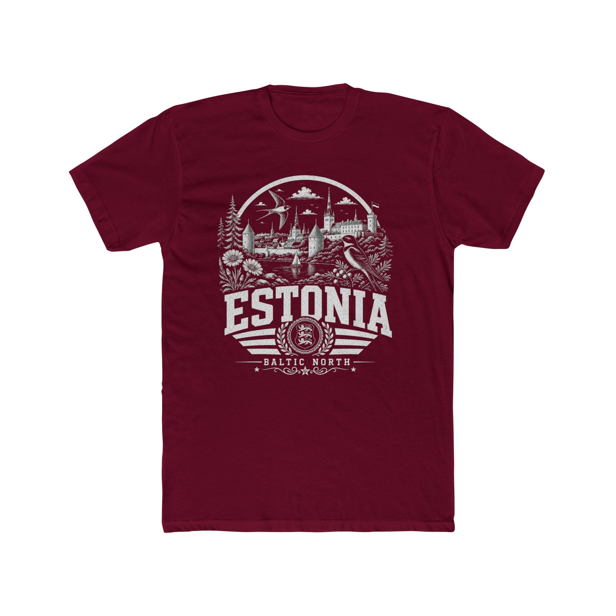 Estonia vintage landmarks men's tee — iconic landmark design | Nameshi Destinations (view 14)