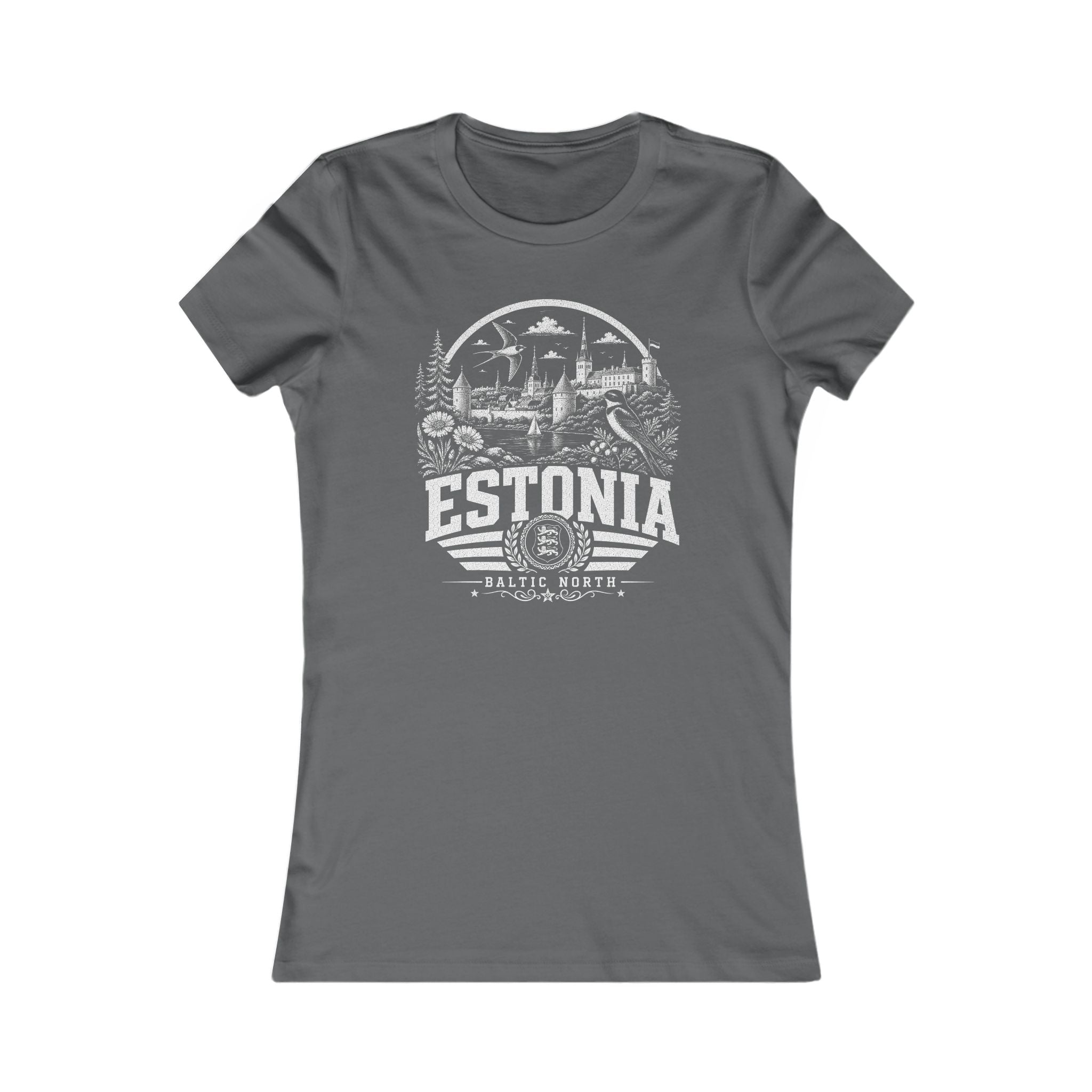 Estonia vintage landmarks women's tee — iconic landmark design | Nameshi Destinations (view 11)