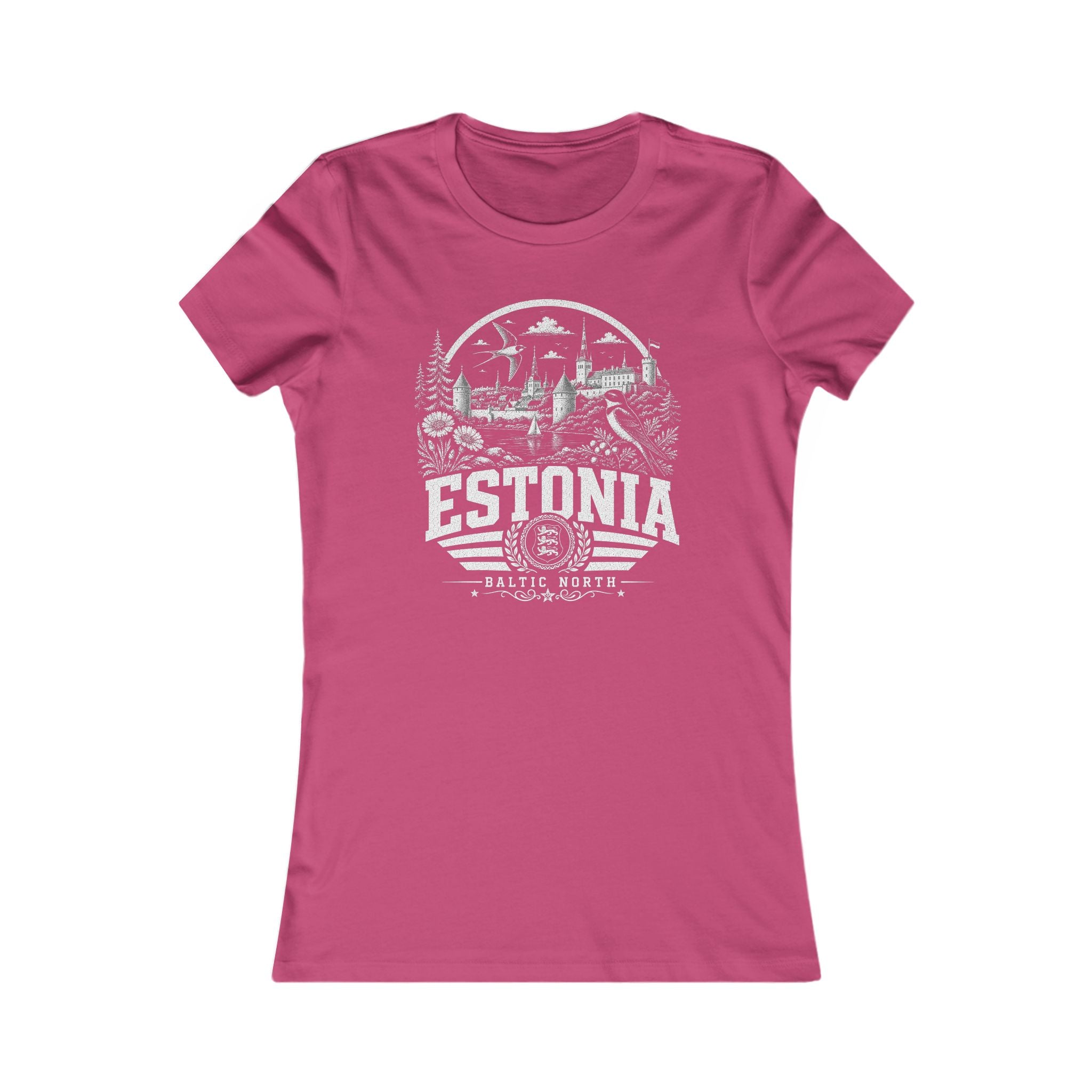 Estonia vintage landmarks women's tee — iconic landmark design | Nameshi Destinations (view 16)
