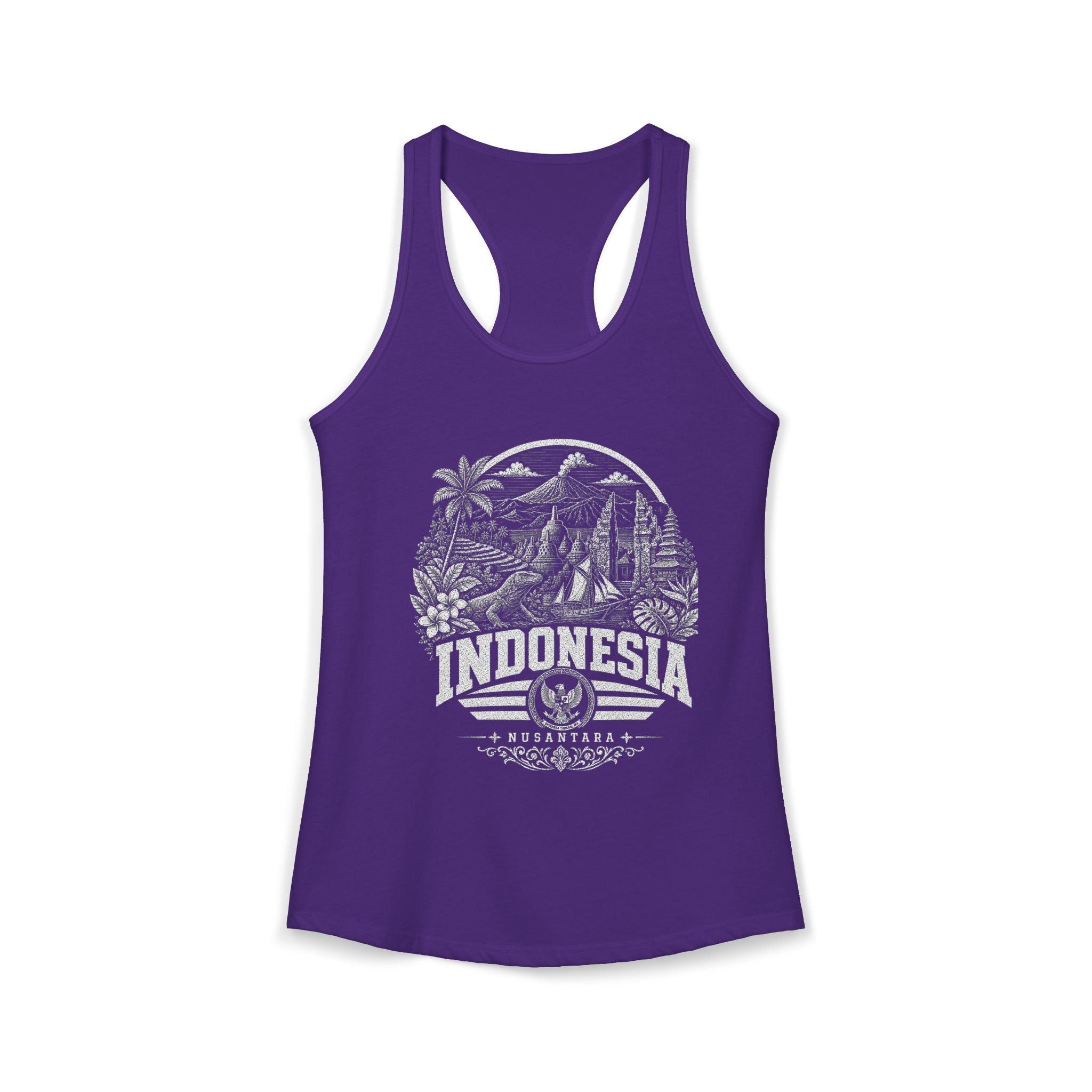 USA vintage landmarks tank top — iconic landmark design | Nameshi Destinations (view 9)