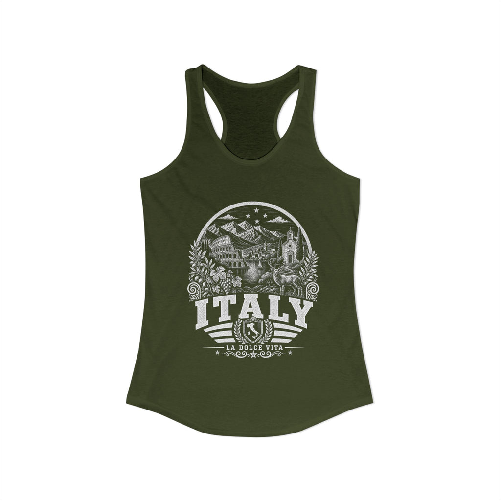 Italy vintage landmarks tank top — iconic landmark design | Nameshi Destinations (view 29)