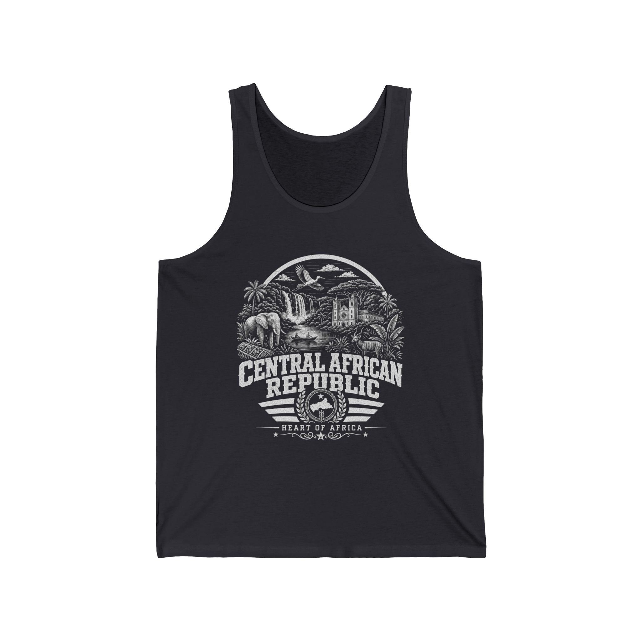 Central African Republic Heart of Africa Men's Tank Top