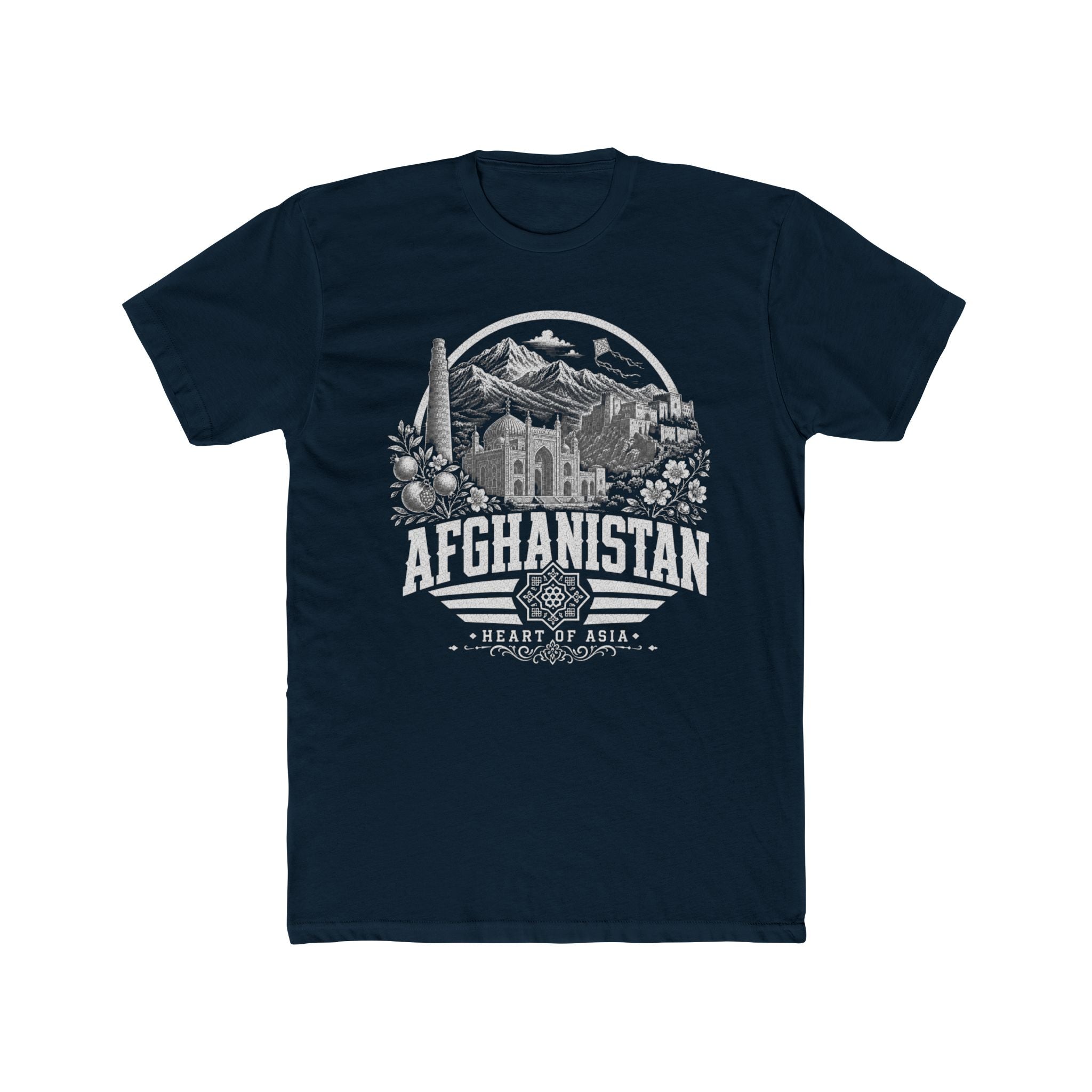Camiseta Masculina Afeganistão Coração da Ásia